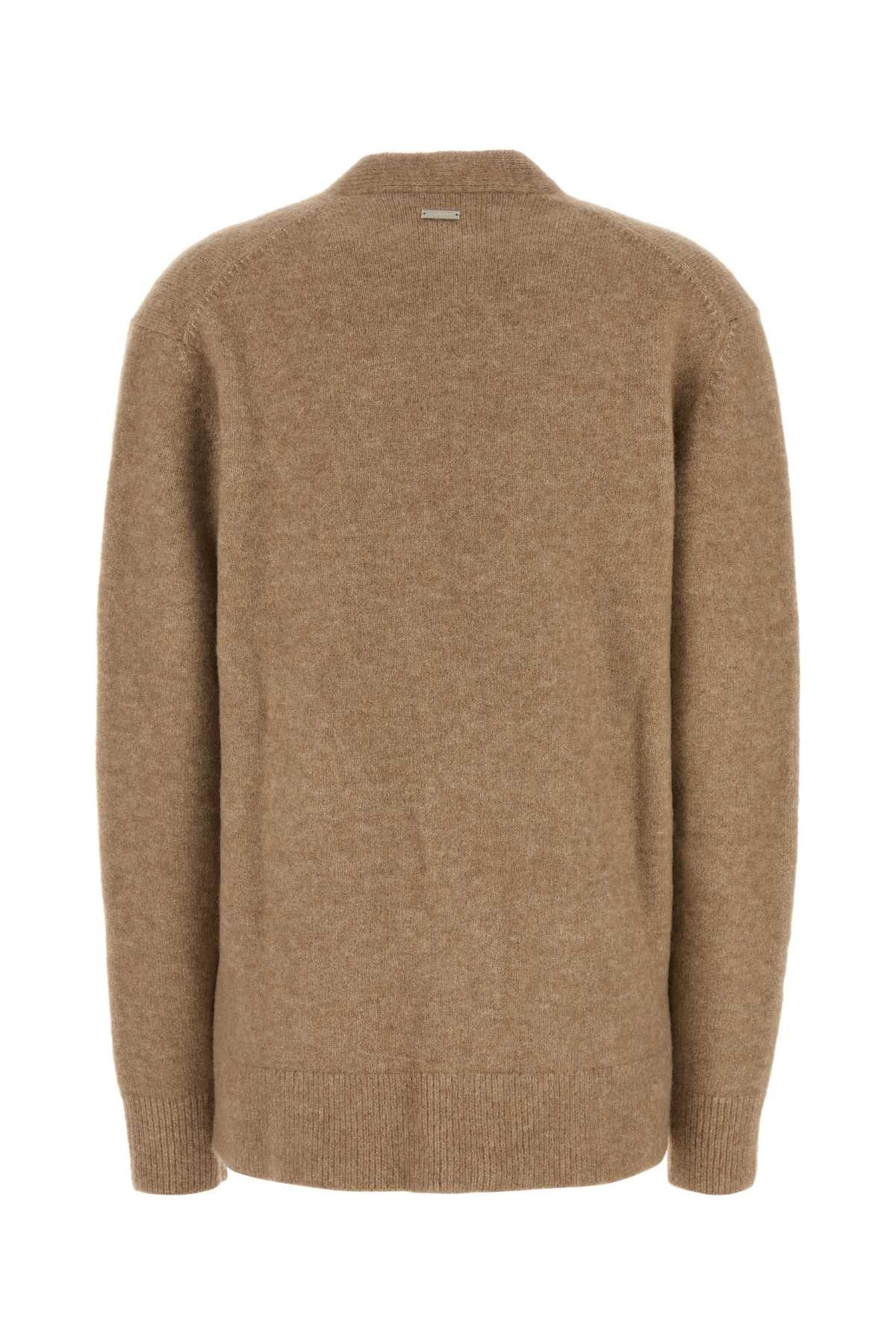 Salvatore Ferragamo Camel Stretch Alpaca Blend Oversize Cardigan Size XS / US 0-2 / IT 36-38 - 2 Thumbnail