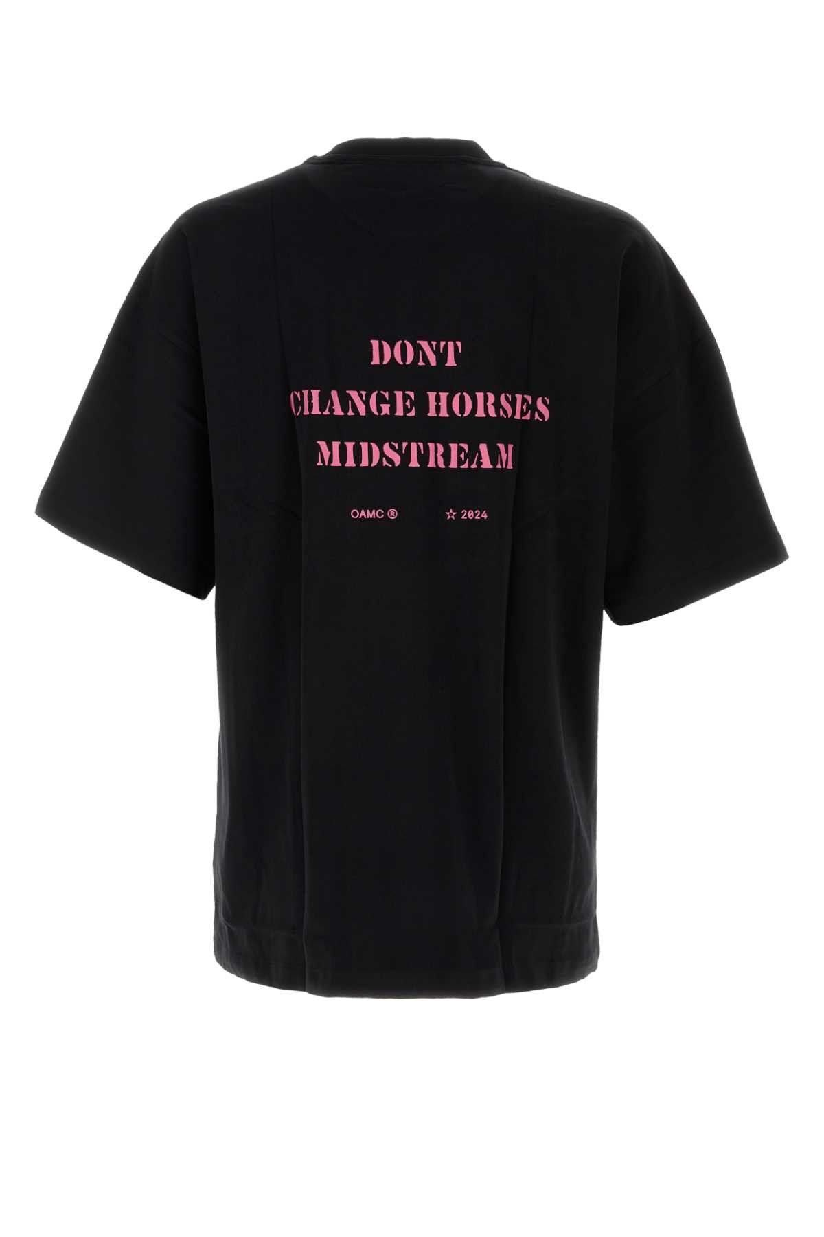 OAMC Black Cotton T-Shirt Size US M / EU 48-50 / 2 - 2 Thumbnail