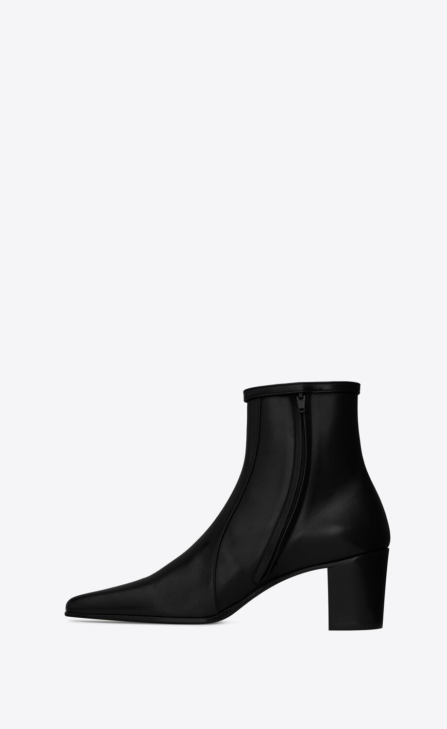 Saint Laurent ARSUN Zipped Boots in shiny leather
