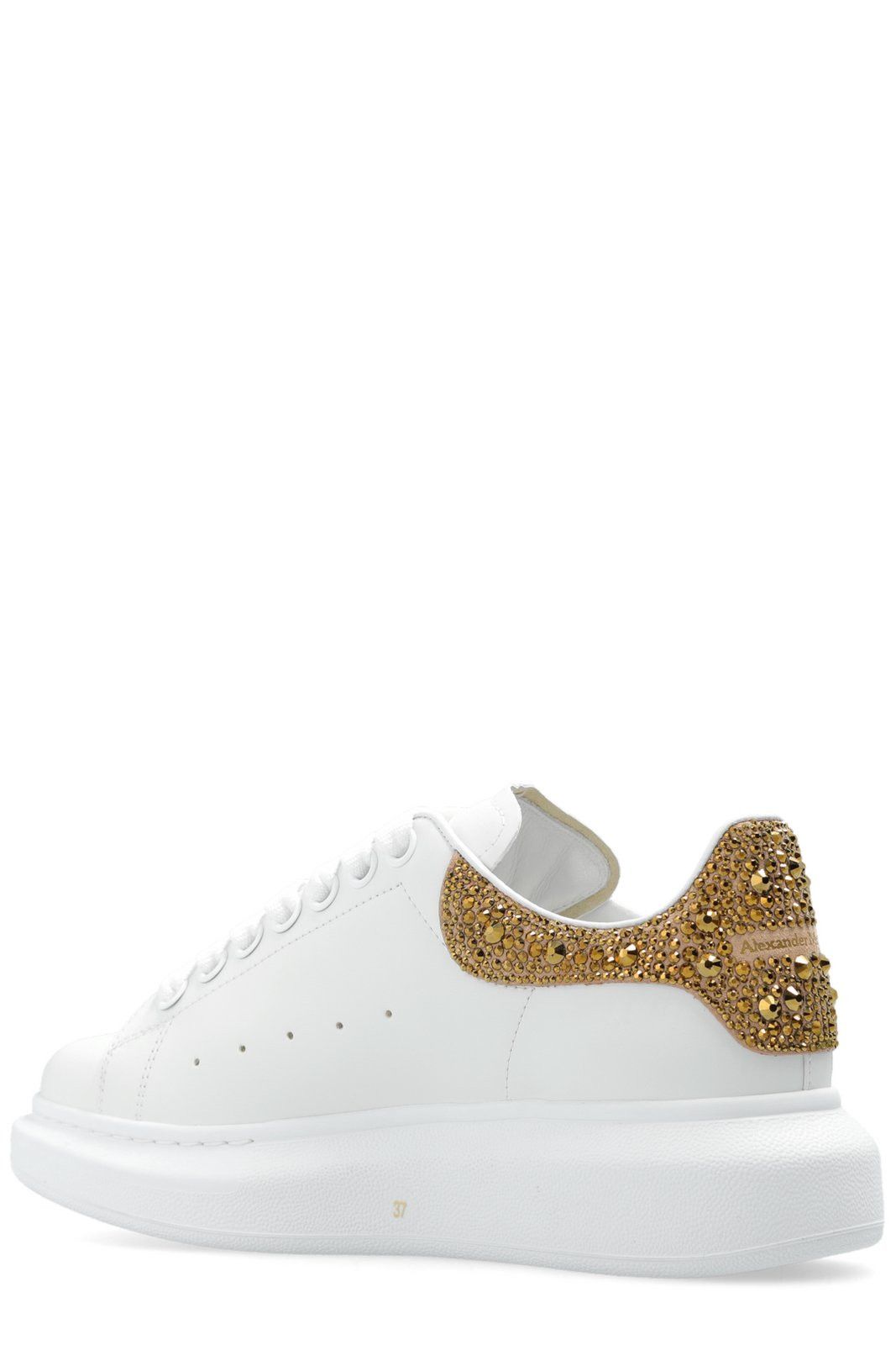 Alexander McQueen Oversized Sneaker 'White Calico Glitter' Size US 6 / IT 36 - 3 Thumbnail