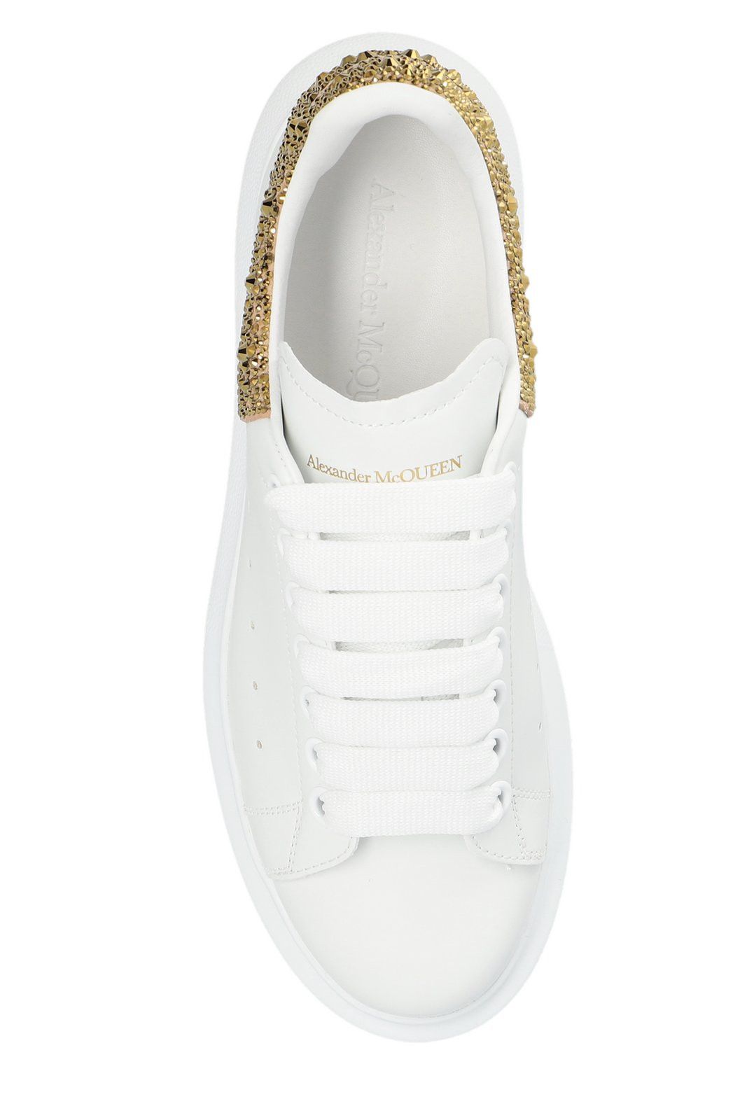 Alexander McQueen Oversized Sneaker 'White Calico Glitter' Size US 6.5 / IT 36.5 - 4 Thumbnail