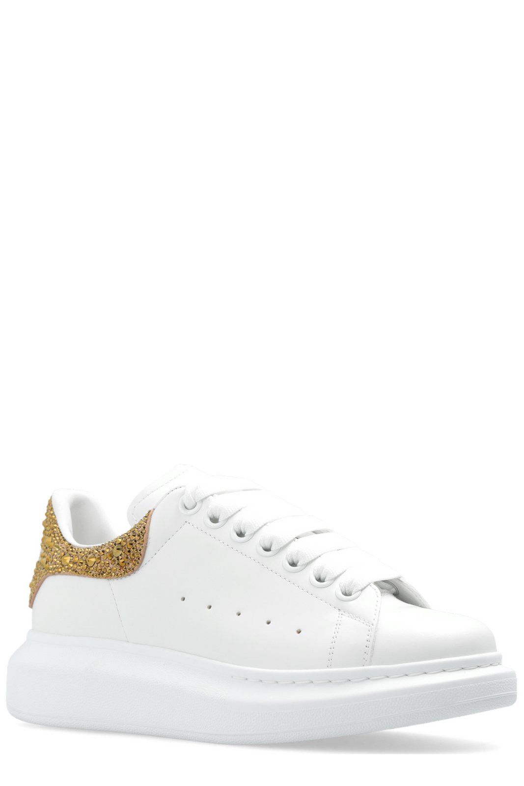 Alexander McQueen Oversized Sneaker 'White Calico Glitter' Size US 6.5 / IT 36.5 - 2 Thumbnail