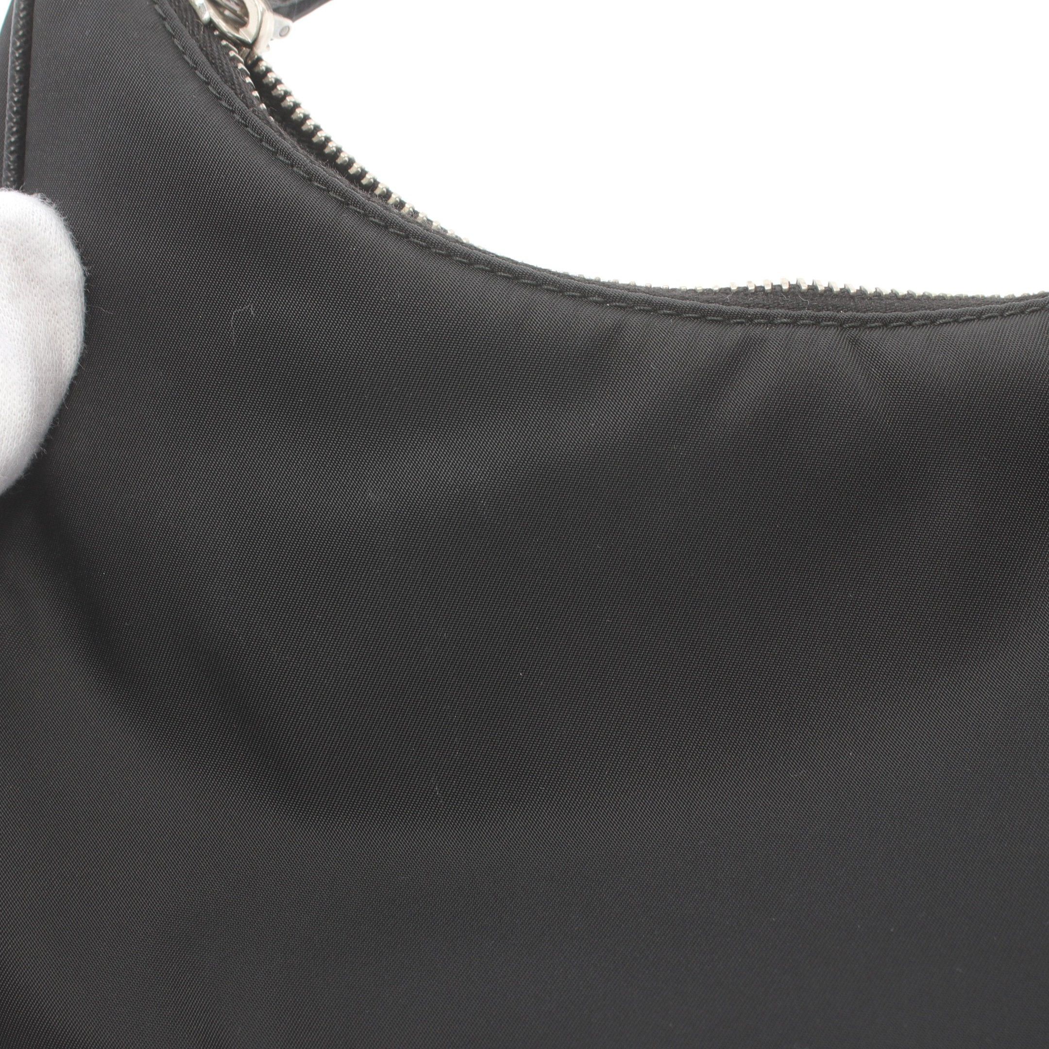 Prada Prada Re-Edition 2005 Handbag Nylon Saffiano Leather Black Size ONE SIZE - 7 Thumbnail