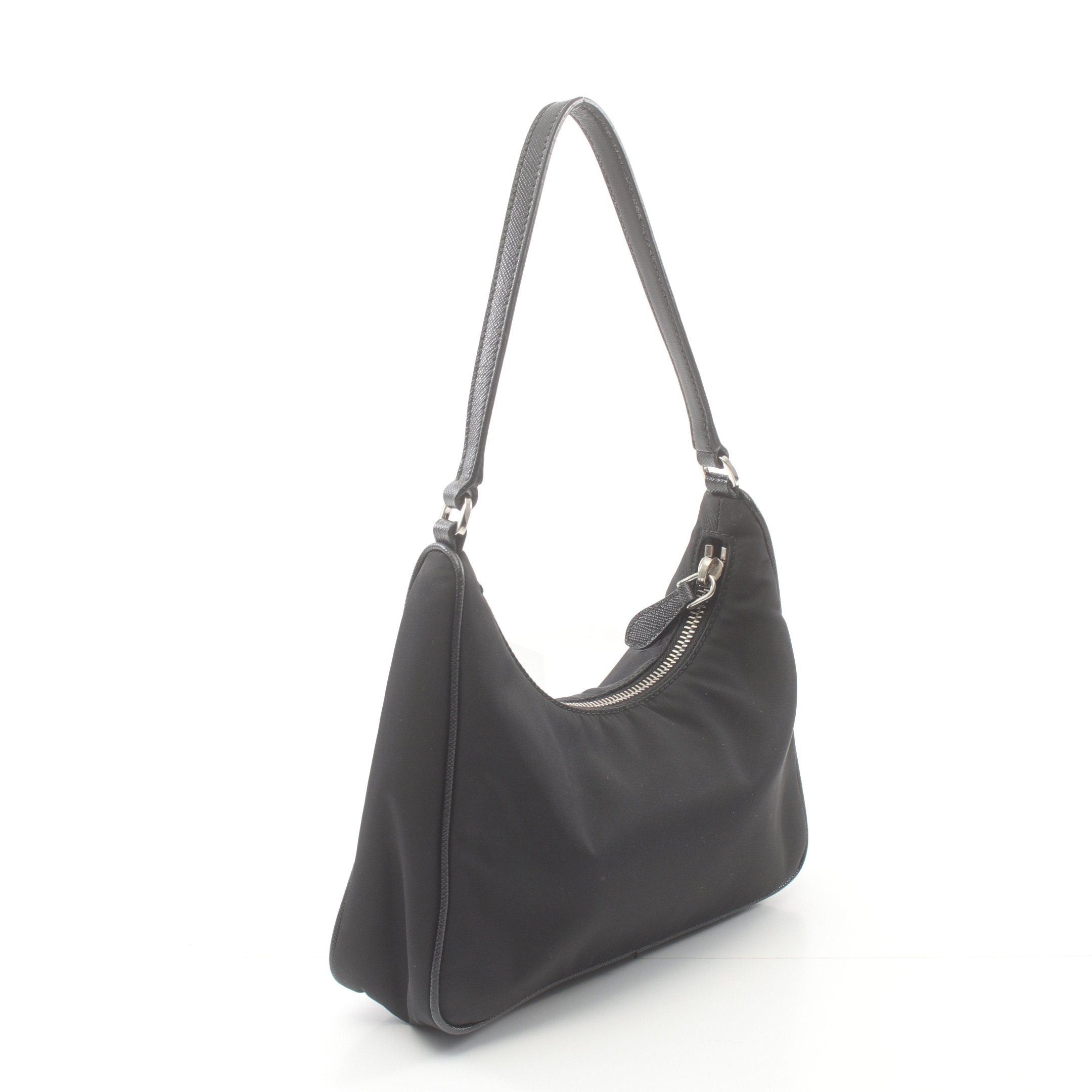 Prada Prada Re-Edition 2005 Handbag Nylon Saffiano Leather Black Size ONE SIZE - 2 Thumbnail