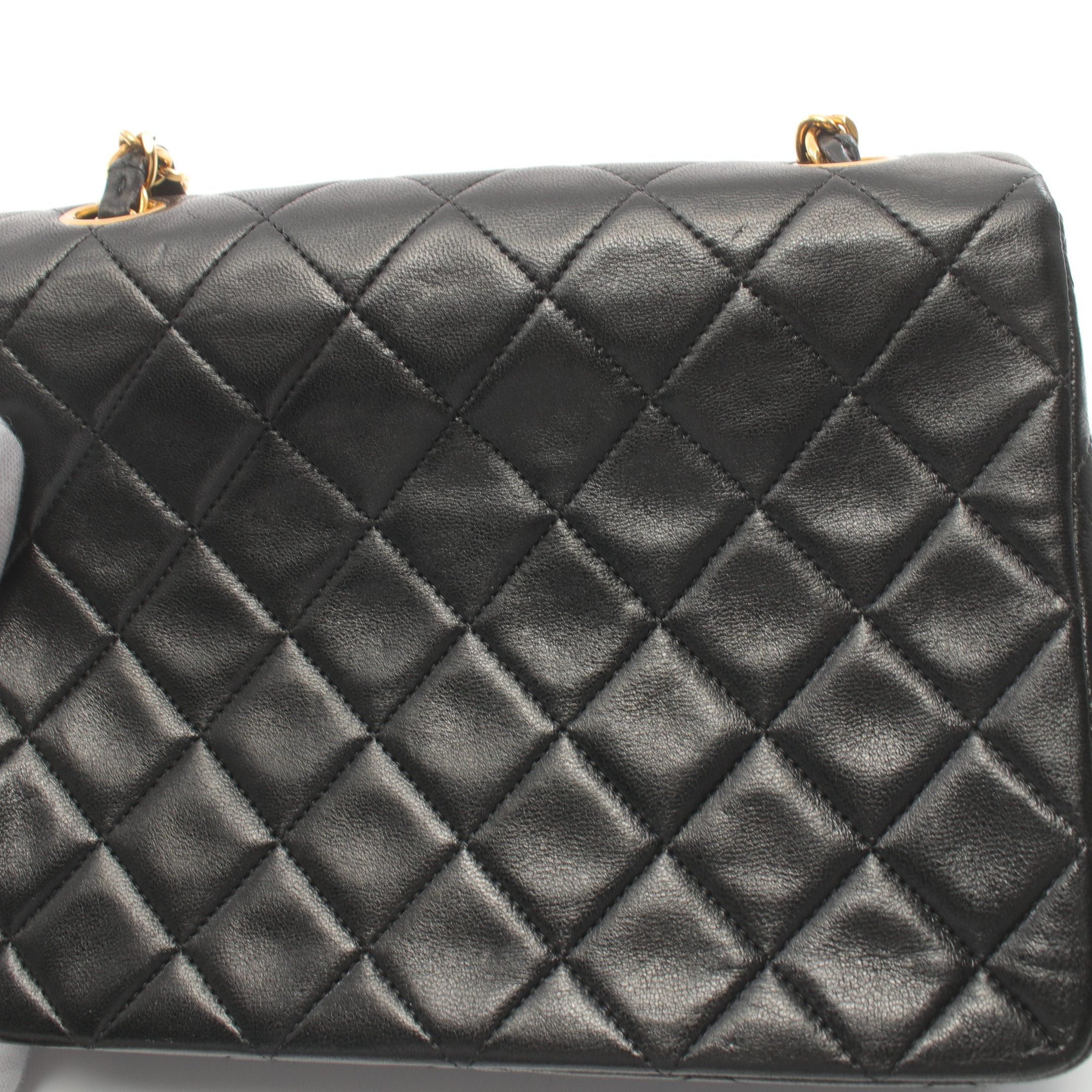 Chanel Chanel Matelasse Chain Shoulder Bag Lambskin Black Gold Hardware Size ONE SIZE - 9 Thumbnail