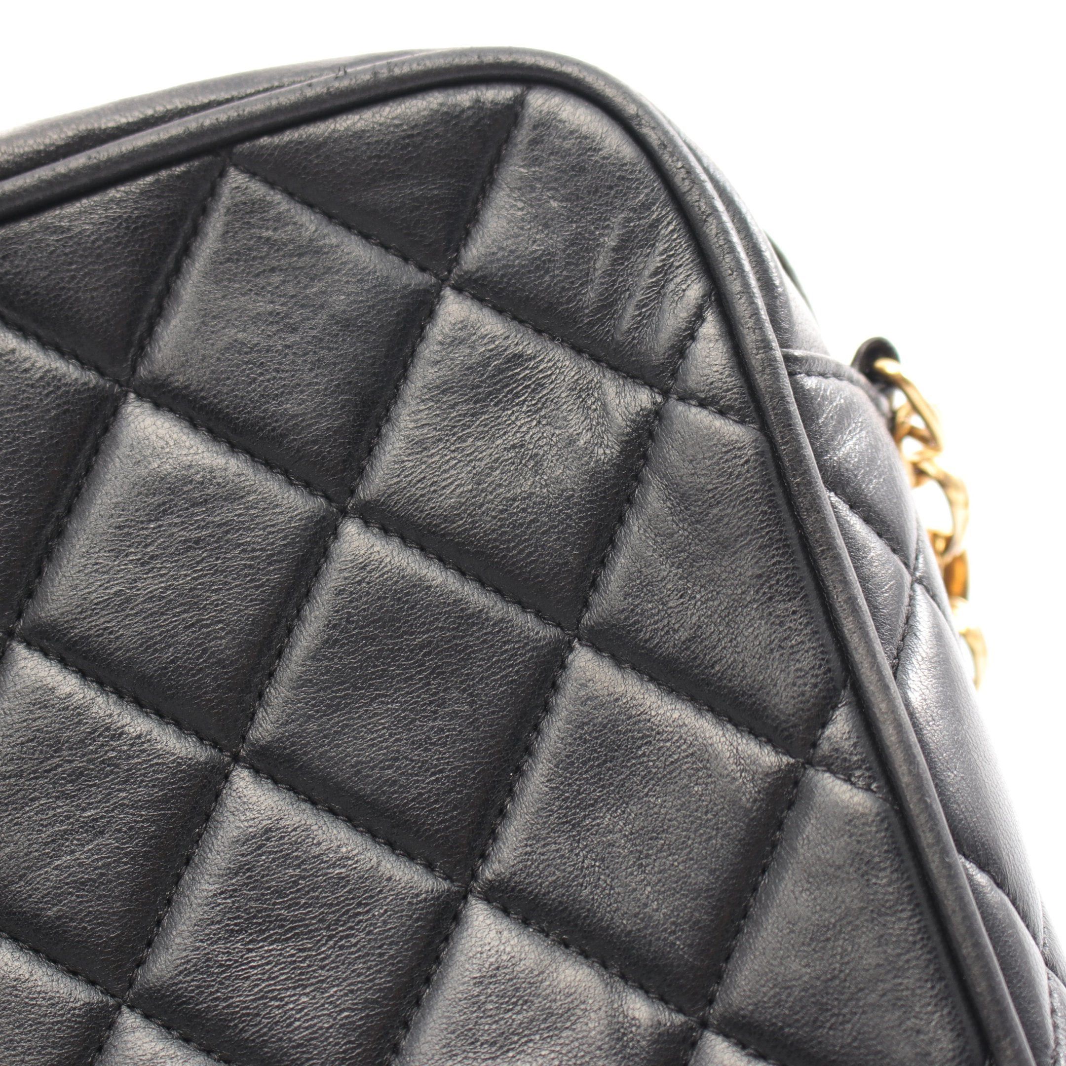 Chanel Chanel Matelasse Chain Shoulder Bag Lambskin Black Gold Hardware Size ONE SIZE - 7 Thumbnail