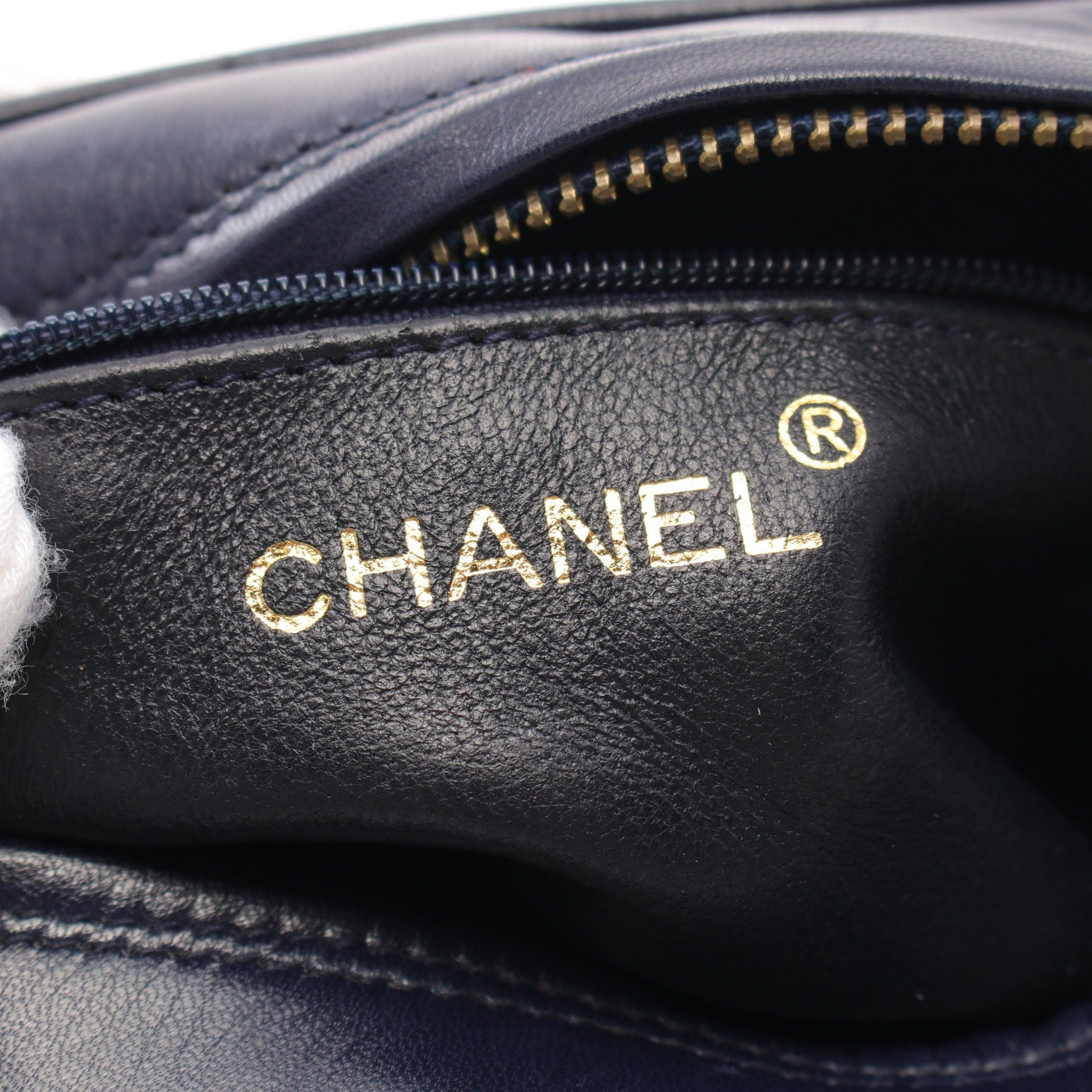 Chanel Chanel Matelasse Chain Shoulder Bag Tassel Satin Lambskin Dark Navy Gold Hardware Size ONE SIZE - 4 Thumbnail