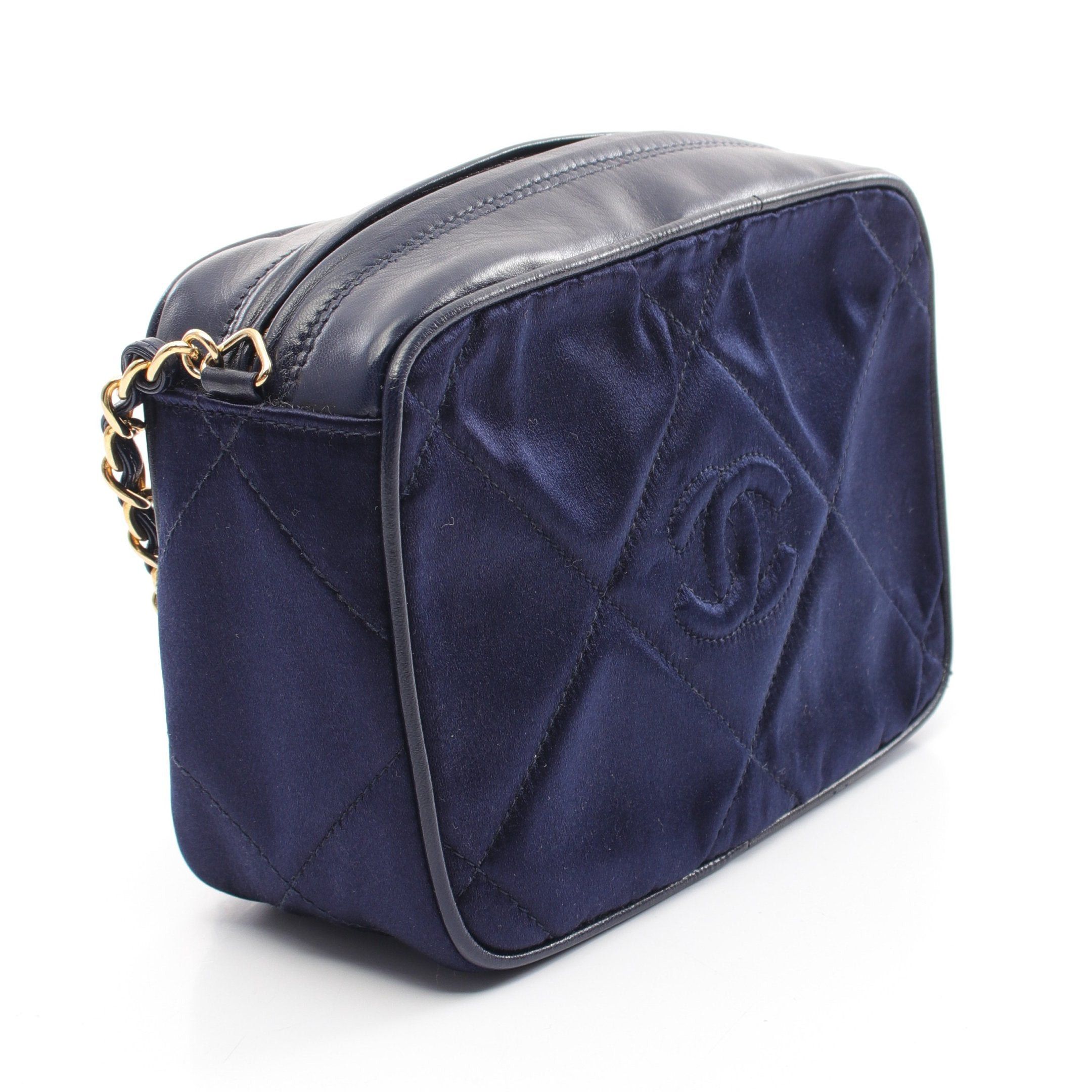 Chanel Chanel Matelasse Chain Shoulder Bag Tassel Satin Lambskin Dark Navy Gold Hardware Size ONE SIZE - 2 Thumbnail