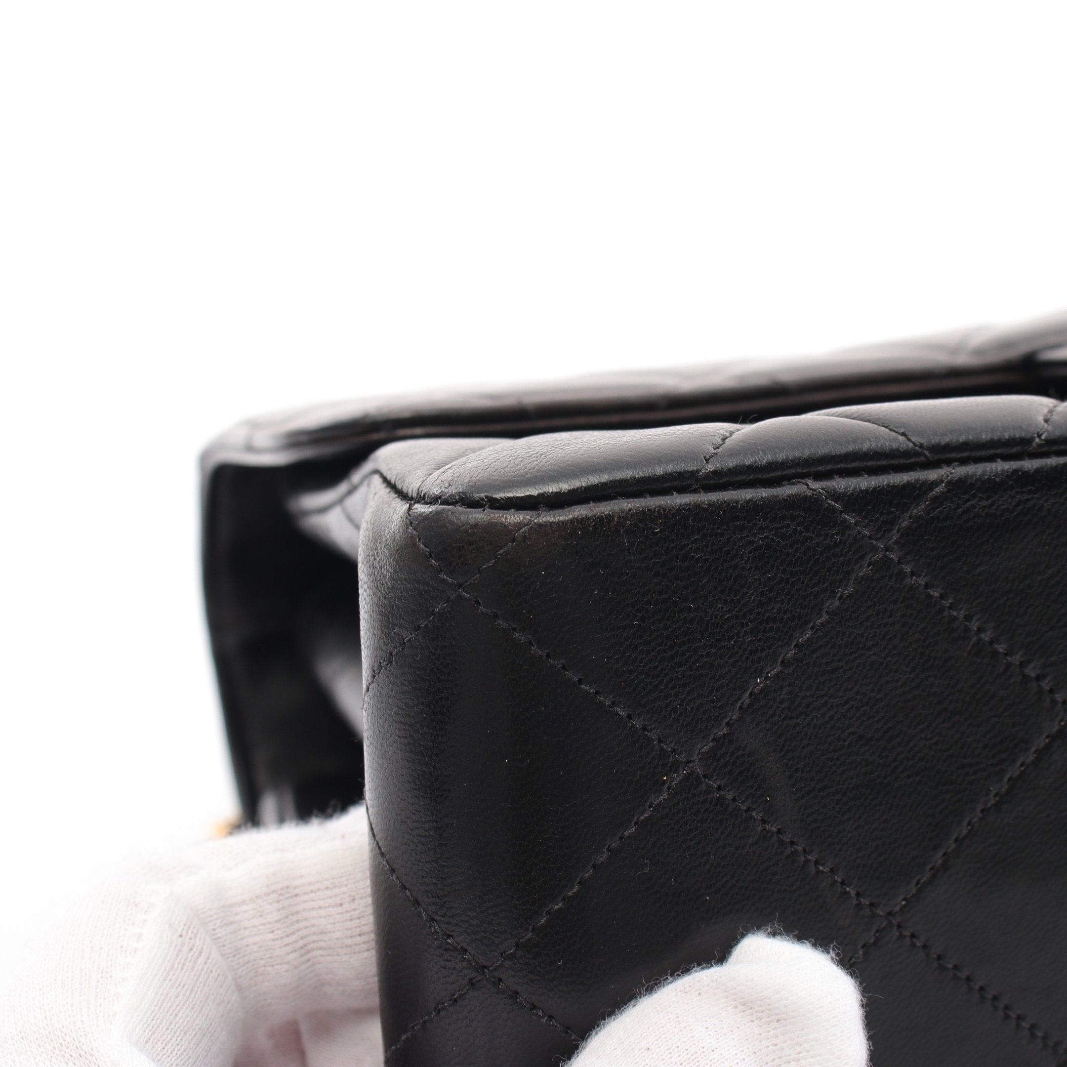 Chanel Chanel Matelasse Double Face Chain Shoulder Bag Lambskin Black Gold Hardware Size ONE SIZE - 8 Thumbnail