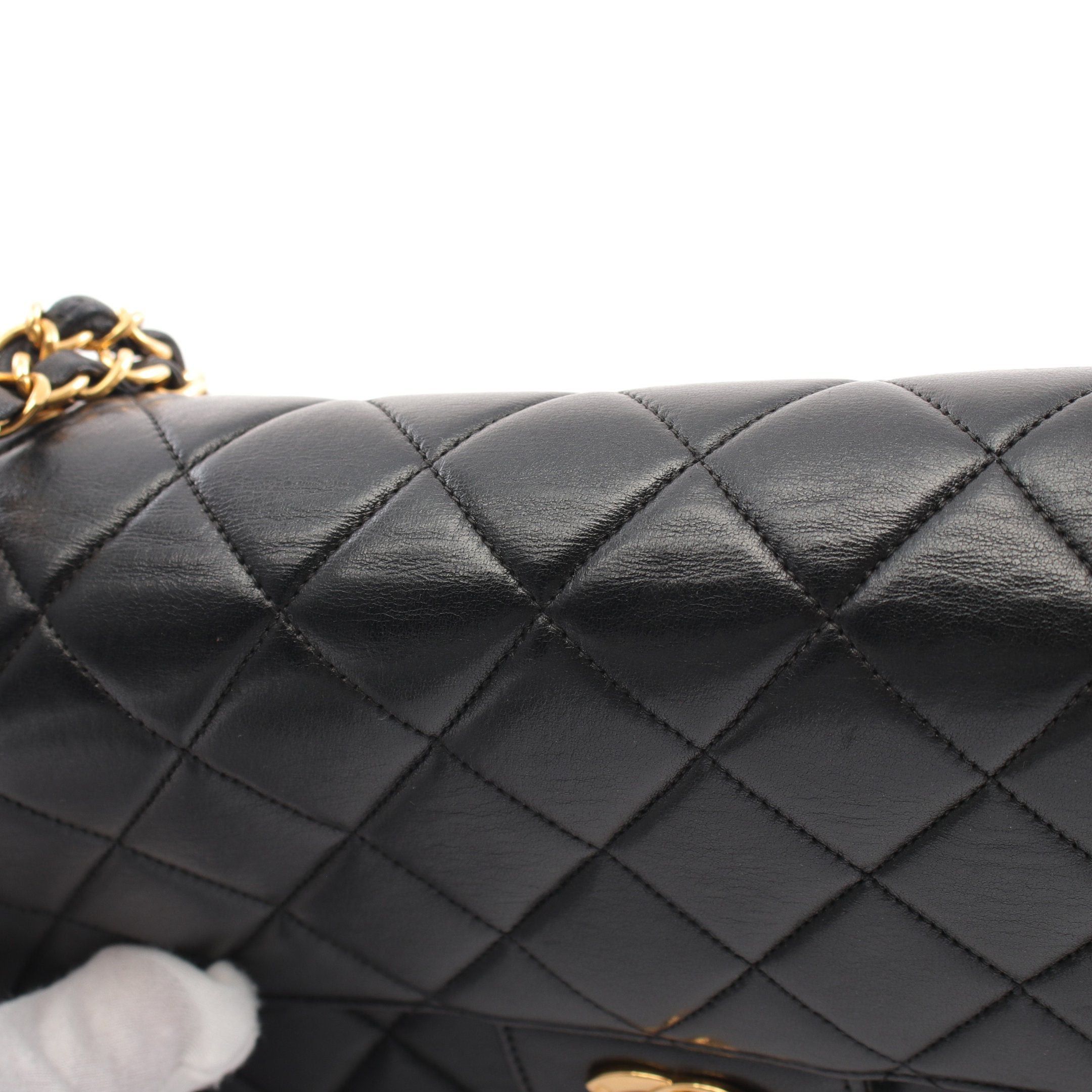 Chanel Chanel Matelasse Double Face Chain Shoulder Bag Lambskin Black Gold Hardware Size ONE SIZE - 7 Thumbnail