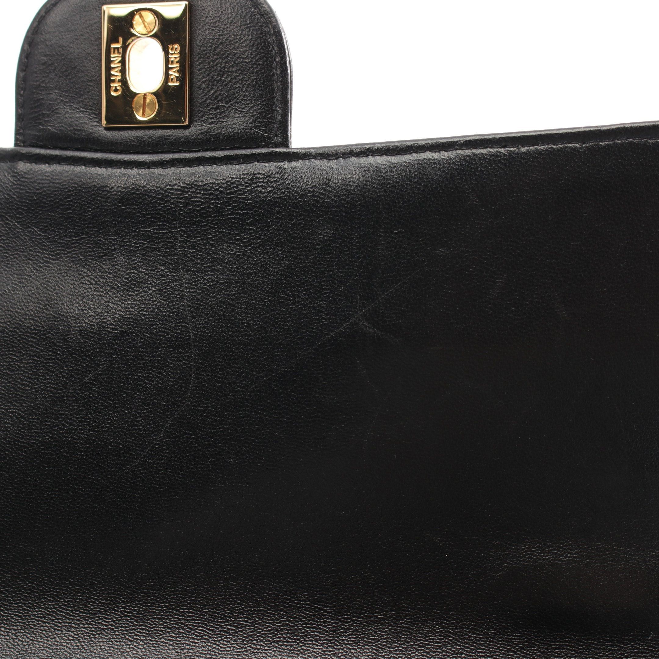Chanel Chanel Matelasse Double Face Chain Shoulder Bag Lambskin Black Gold Hardware Size ONE SIZE - 12 Thumbnail