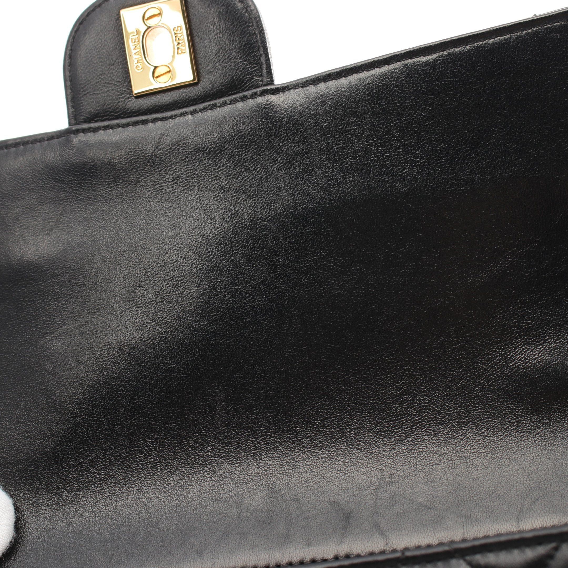 Chanel Chanel Matelasse Double Face Chain Shoulder Bag Lambskin Black Gold Hardware Size ONE SIZE - 11 Thumbnail