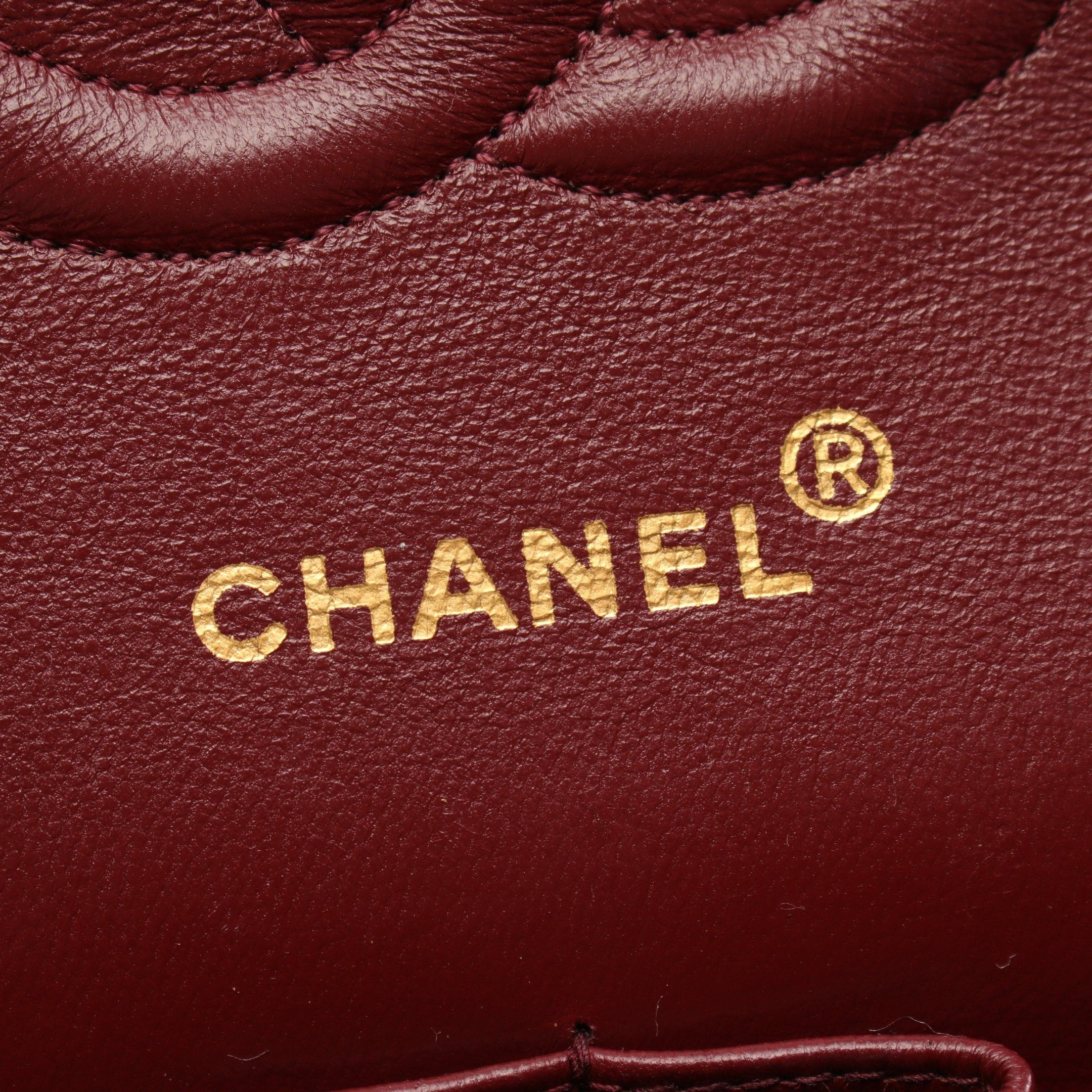 Chanel Chanel Chevron V-Stitch Double Flap Chain Shoulder Bag Lambskin Dark Navy Gold Hardware Size ONE SIZE - 4 Thumbnail