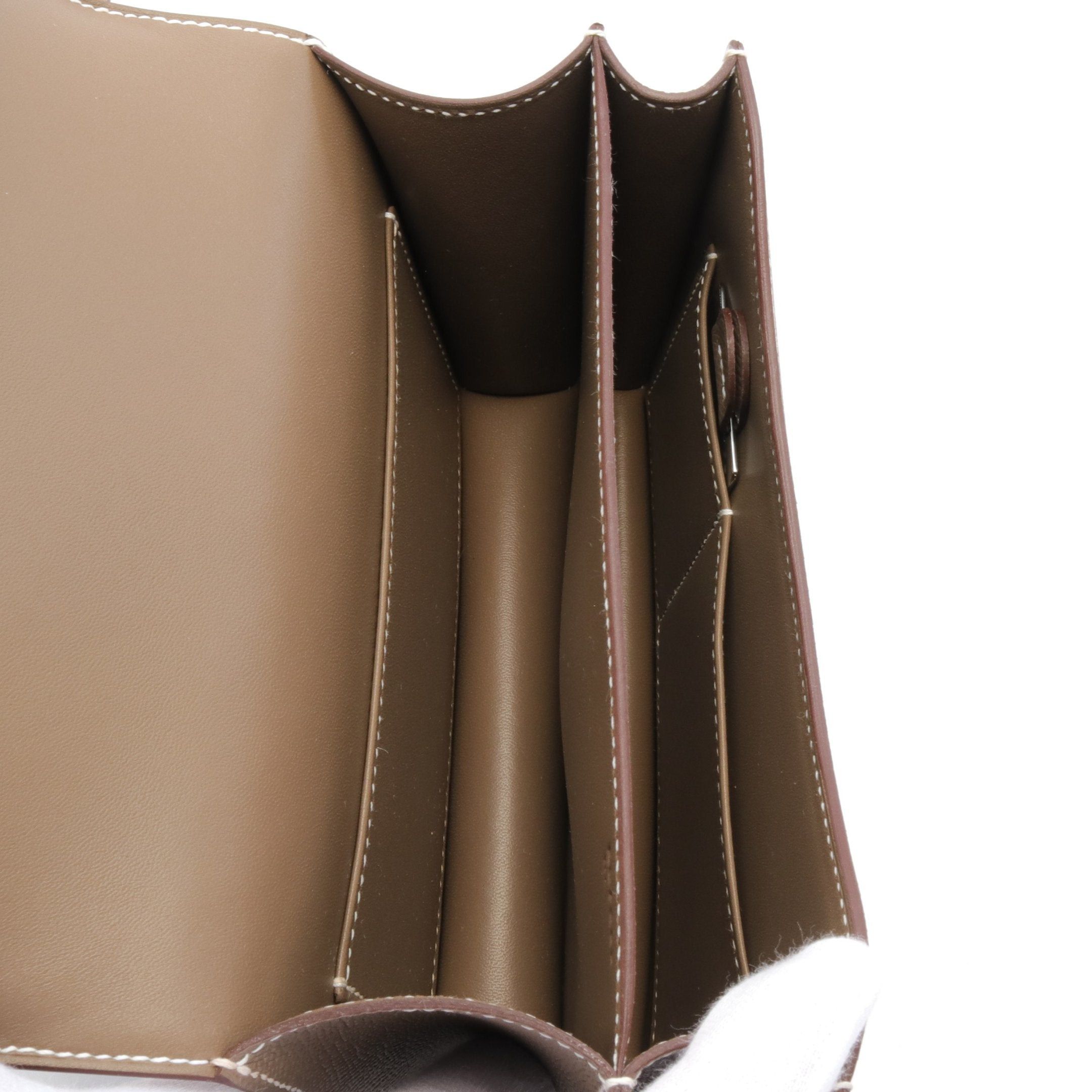Hermes Hermes Constance 3 Mini Miroir Etoupe Shoulder Bag Veau Epsom Gray Brown Gold Hardware B Stamp Size ONE SIZE - 3 Thumbnail