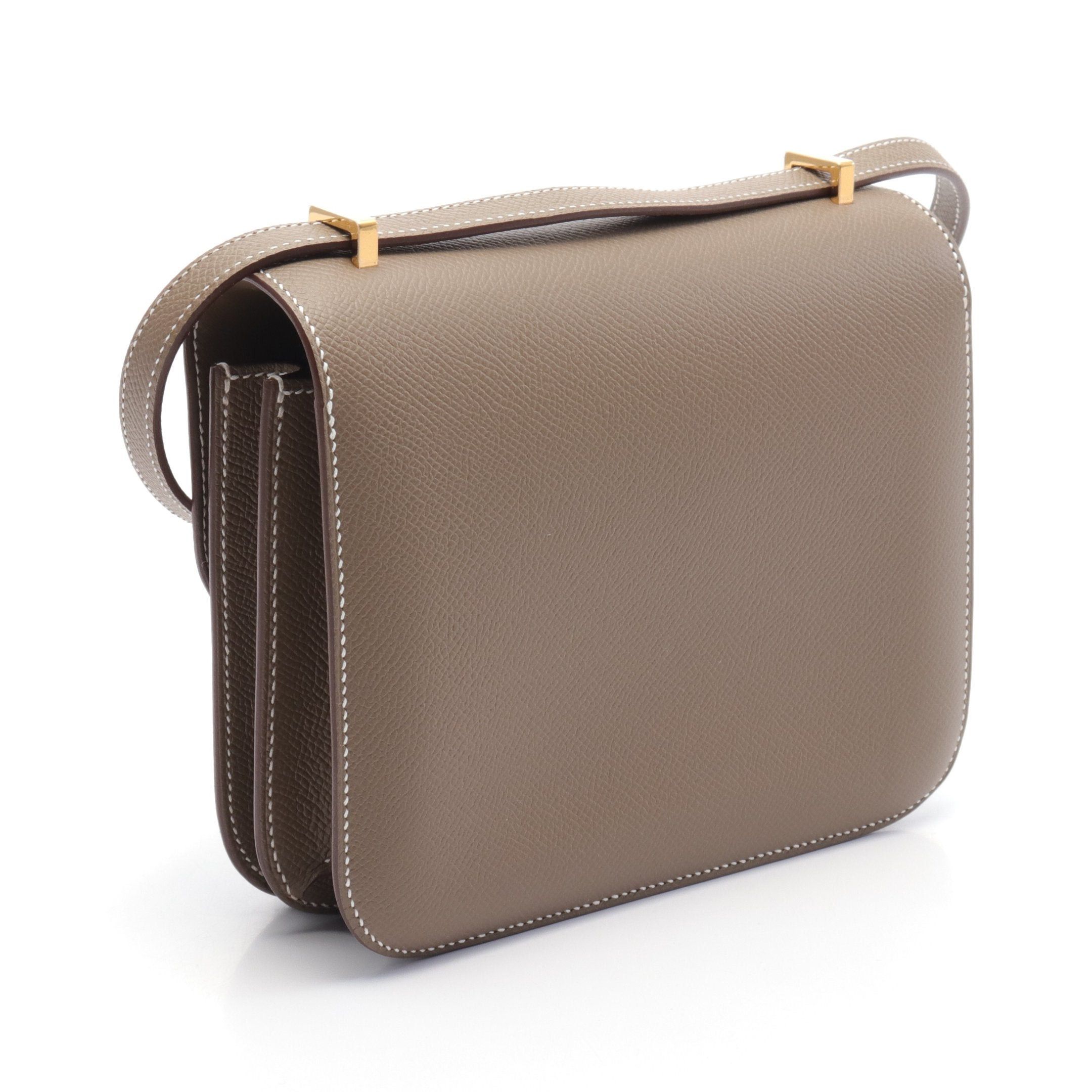 Hermes Hermes Constance 3 Mini Miroir Etoupe Shoulder Bag Veau Epsom Gray Brown Gold Hardware B Stamp Size ONE SIZE - 2 Thumbnail
