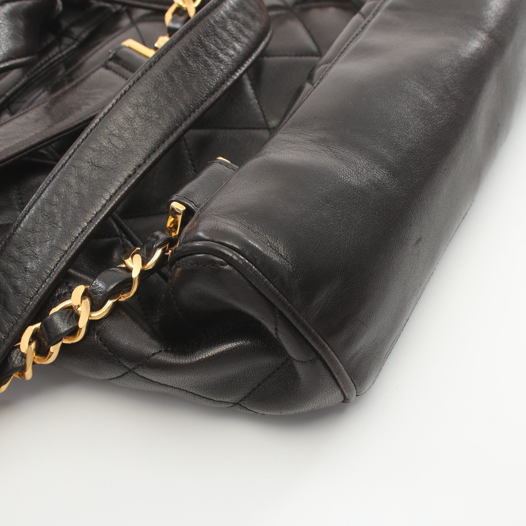 Chanel Chanel Matelasse Backpack Rucksack Lambskin Black Gold Hardware Size ONE SIZE - 8 Thumbnail