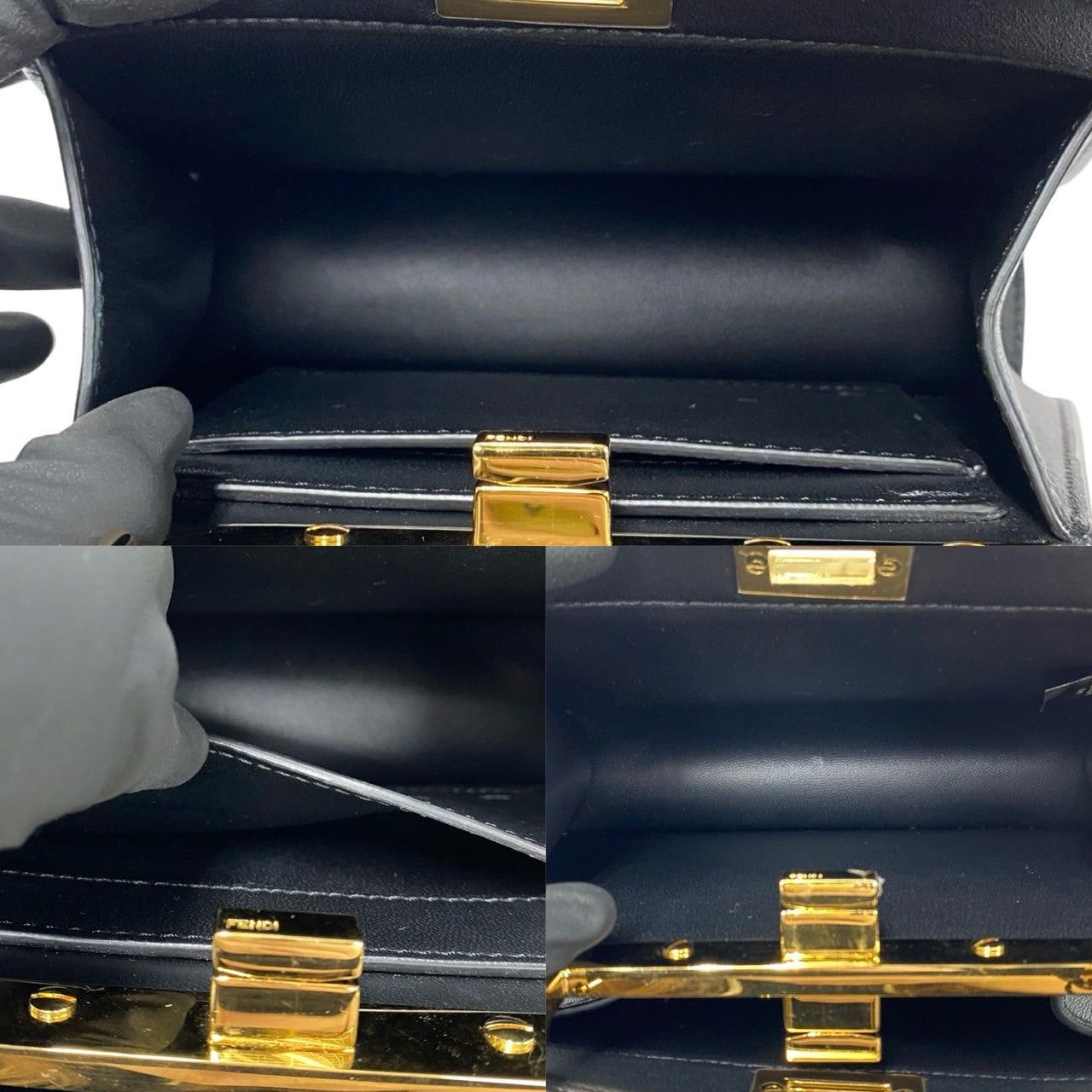 Fendi Fendi Shoulder Bag Black Leather Size ONE SIZE - 8 Thumbnail
