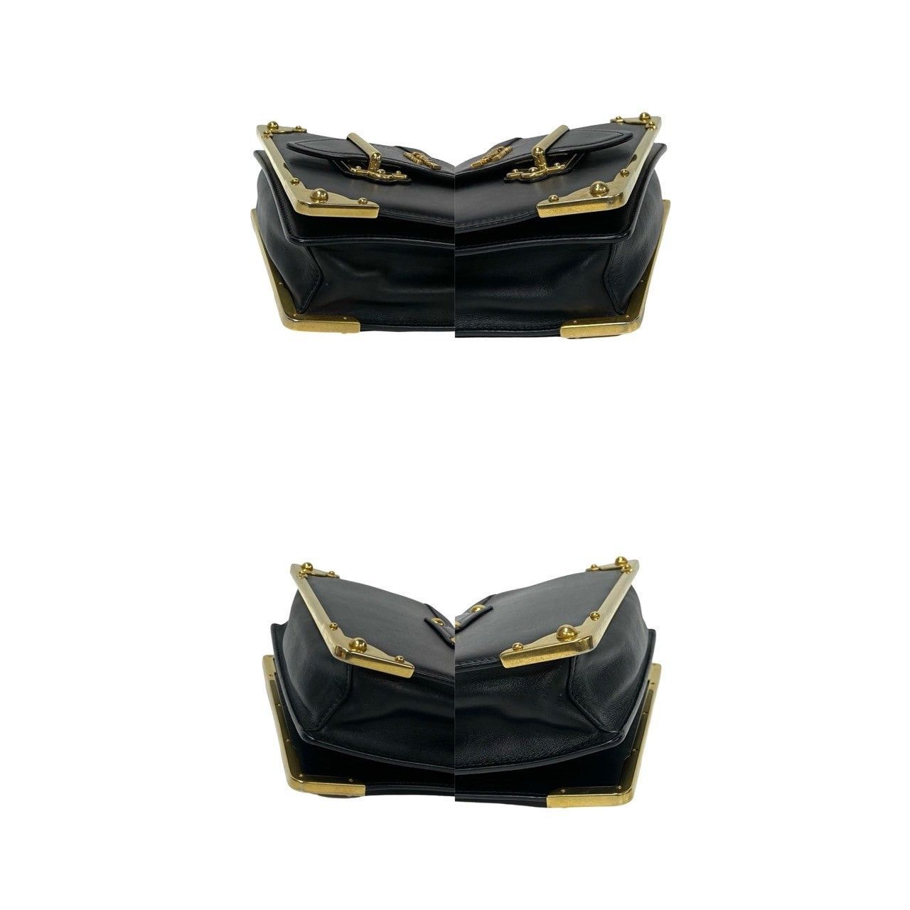 Prada Prada Shoulder Bag Black Leather Size ONE SIZE - 7 Thumbnail