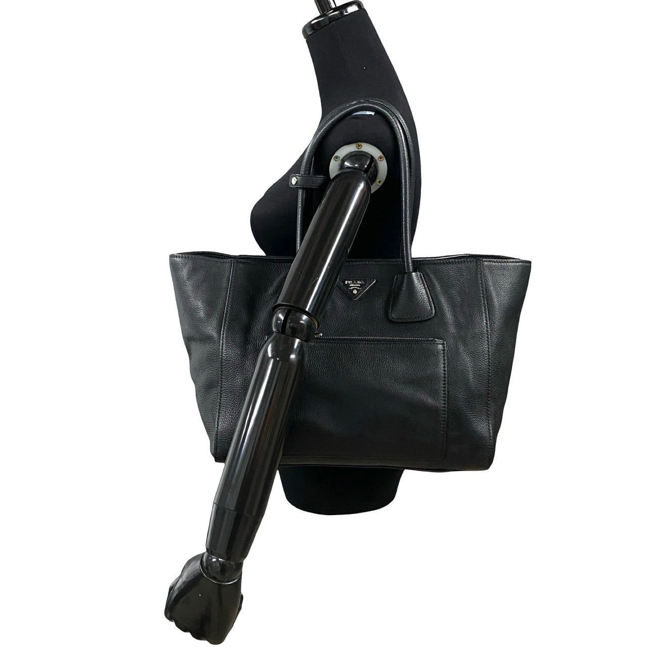 Prada Prada Tote Bag Black Leather Size ONE SIZE - 2 Thumbnail