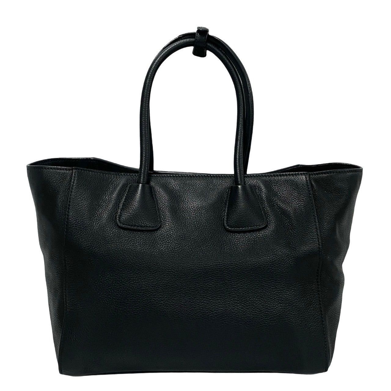 Prada Prada Tote Bag Black Leather Size ONE SIZE - 4 Thumbnail