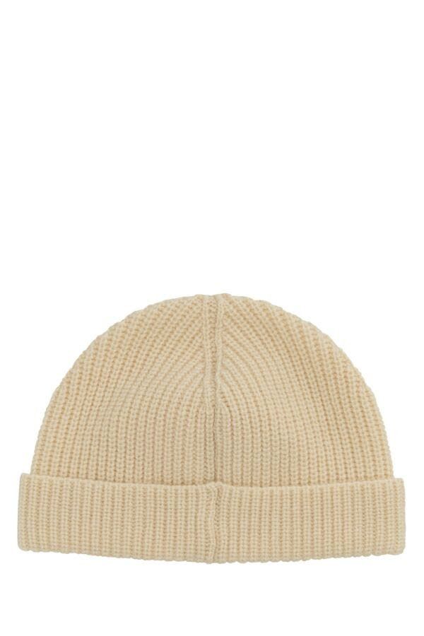 Valentino Sand Cashmere Beanie Hat Size ONE SIZE - 4 Thumbnail