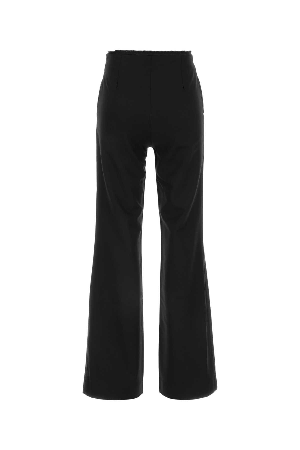 Black Polyester Blend P-Lumys Pant
