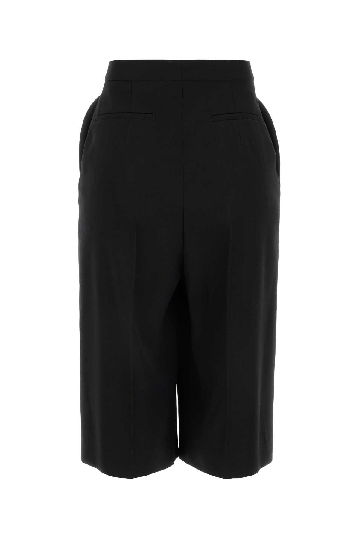 Givenchy Black Wool Bermuda Shorts Size 28" / US 6 / IT 42 - 2 Thumbnail