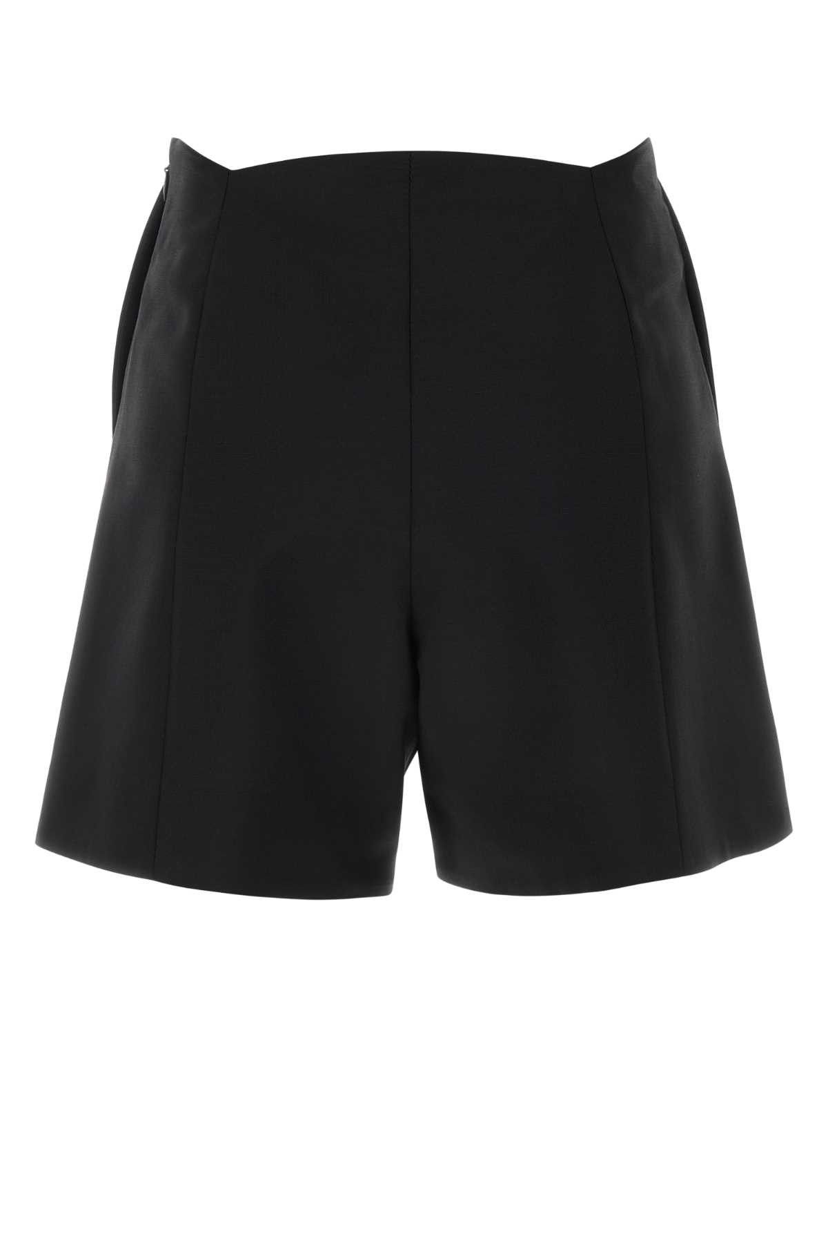 Givenchy Black Wool Blend Shorts Size 28" / US 6 / IT 42 - 2 Thumbnail