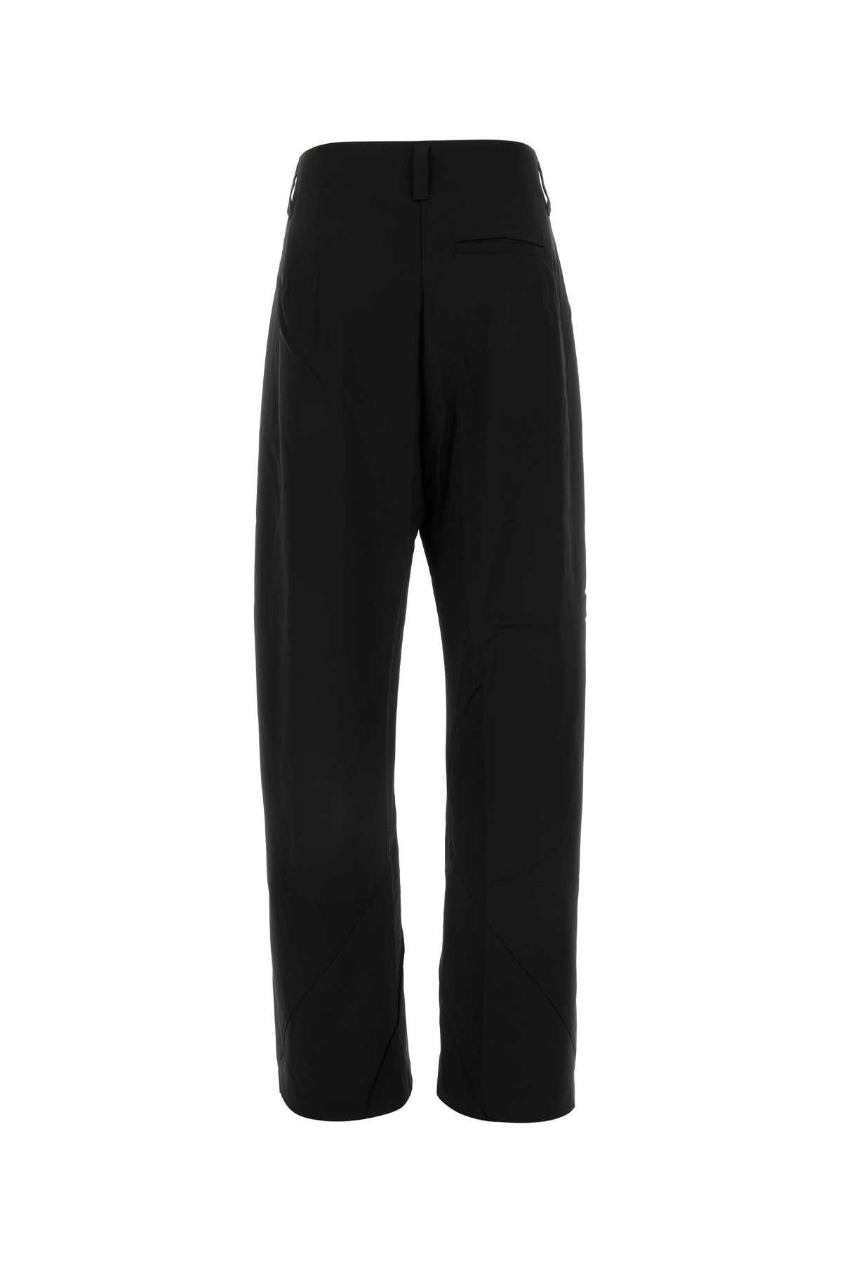 Kiko Kostadinov Black Stretch Wool Venari Wide-Leg Pant Size 27" / US 4 / IT 40 - 2 Thumbnail