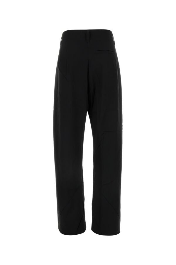 Kiko Kostadinov Black Stretch Wool Venari Wide-Leg Pant Size 27" / US 4 / IT 40 - 4 Thumbnail
