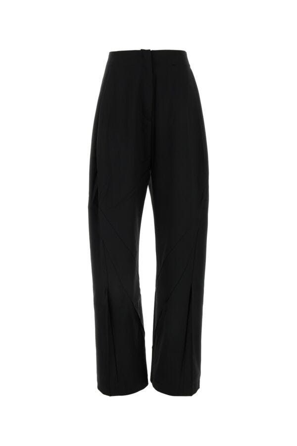 Kiko Kostadinov Black Stretch Wool Venari Wide-Leg Pant Size 27" / US 4 / IT 40 - 3 Thumbnail