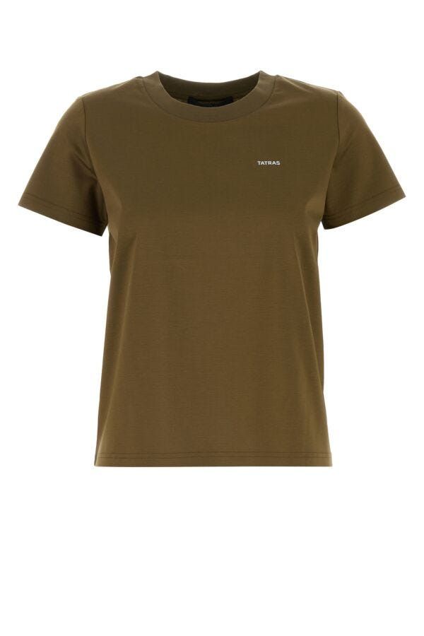 TATRAS Khaki Cotton T-Shirt Size M / US 6-8 / IT 42-44 - 3 Thumbnail