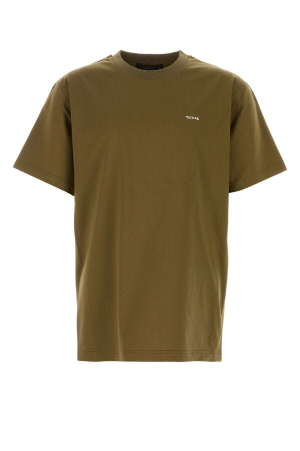 TATRAS Army Green Cotton T-Shirt Size US S / EU 44-46 / 1 - 3 Thumbnail