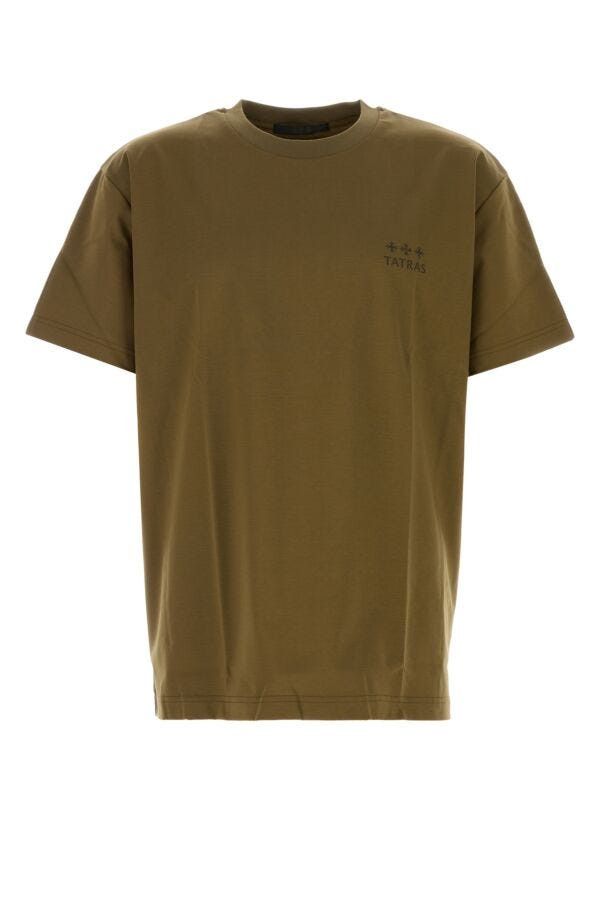 TATRAS Army Green Cotton T-Shirt Size US M / EU 48-50 / 2 - 3 Thumbnail