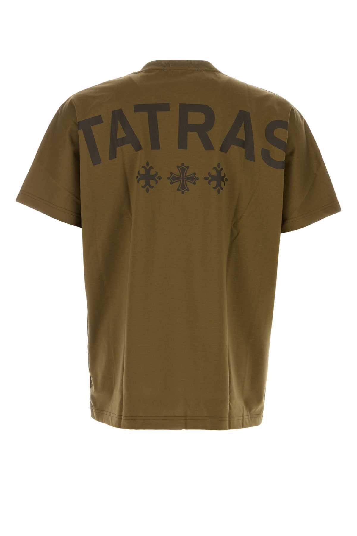 TATRAS Army Green Cotton T-Shirt Size US M / EU 48-50 / 2 - 2 Thumbnail