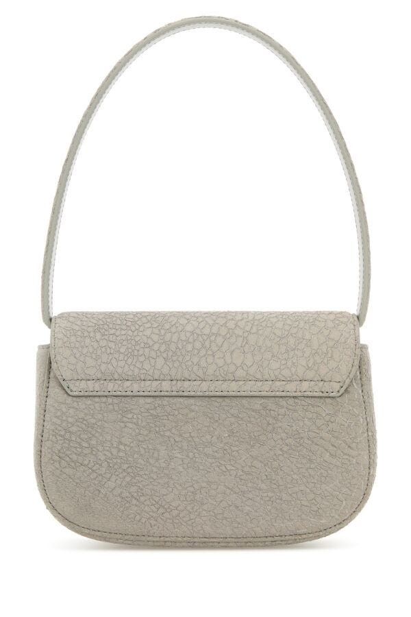 Diesel Light Grey Leather 1Dr Shoulder Bag Size ONE SIZE - 5 Thumbnail