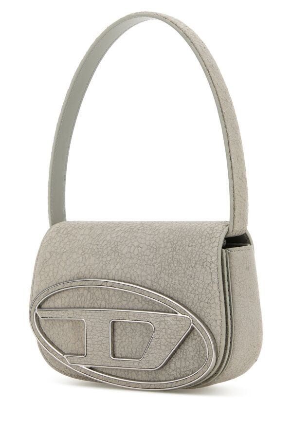 Diesel Light Grey Leather 1Dr Shoulder Bag Size ONE SIZE - 4 Thumbnail