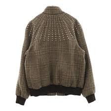 Celine Teddy Jacket with stand-up collar in checked wool Size US M / EU 48-50 / 2 - 3 Thumbnail