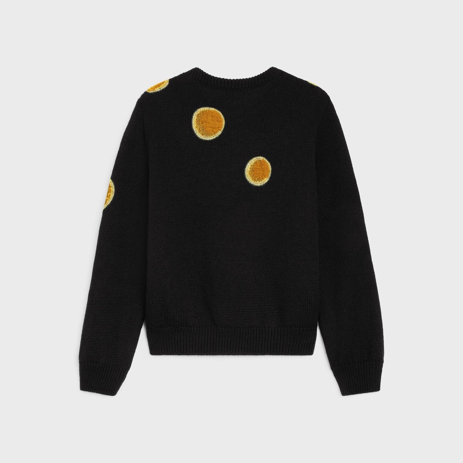 Celine crewneck sweater in velvet wool khaki Size US M / EU 48-50 / 2 - 2 Thumbnail