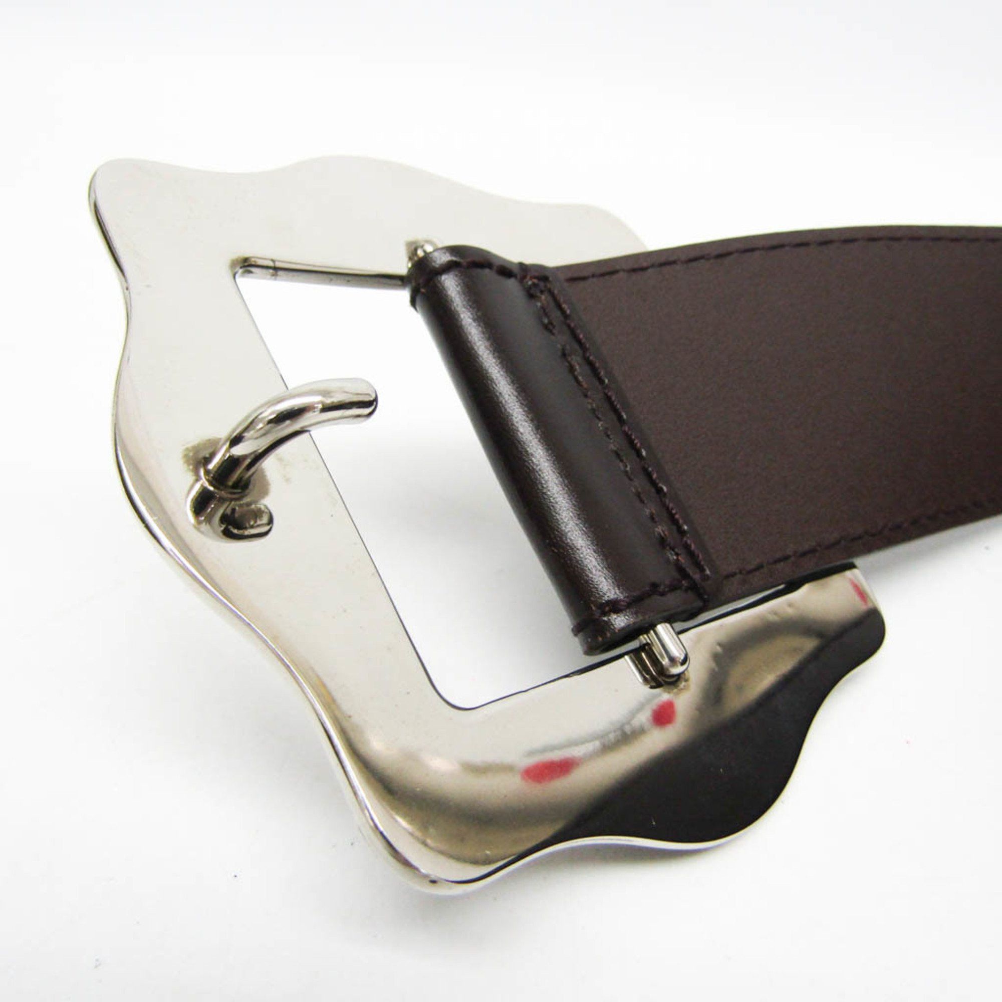 Gucci Gucci Square Buckle 650024 Men,Women Leather Standard Belt Brown 75 Size ONE SIZE - 8 Thumbnail