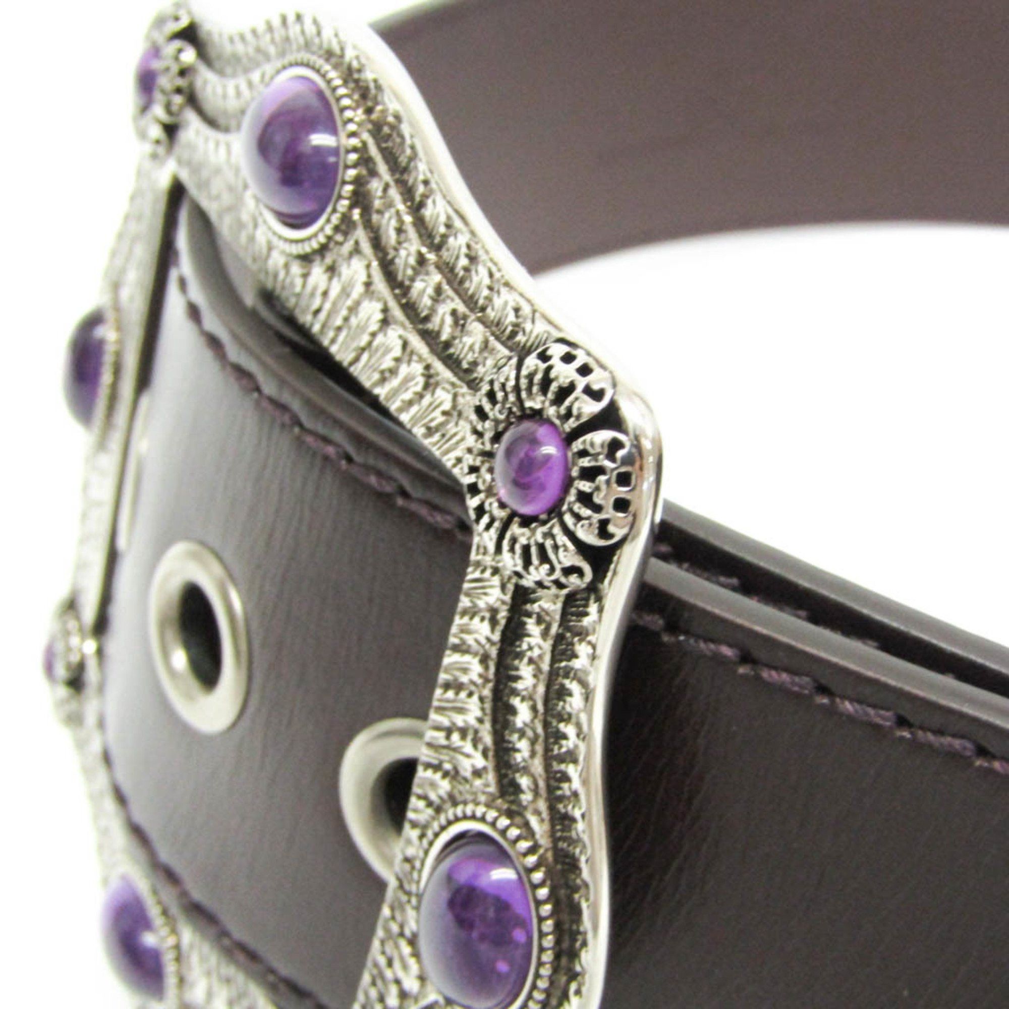 Gucci Gucci Square Buckle 650024 Men,Women Leather Standard Belt Brown 75 Size ONE SIZE - 3 Thumbnail