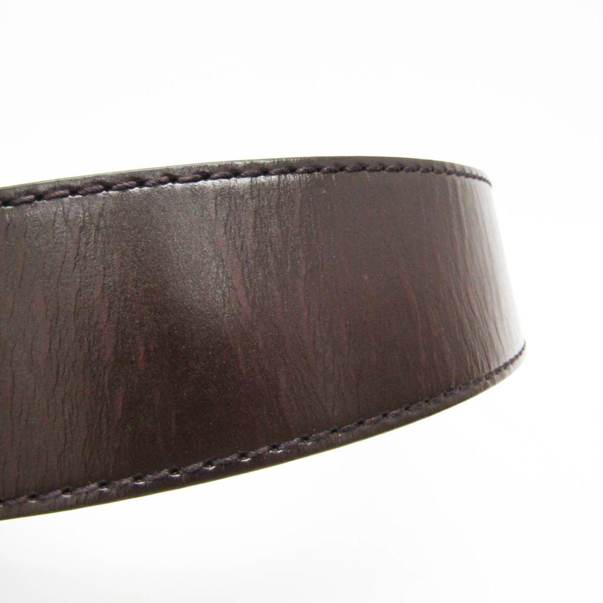 Gucci Gucci Square Buckle 650024 Men,Women Leather Standard Belt Brown 75 Size ONE SIZE - 6 Thumbnail