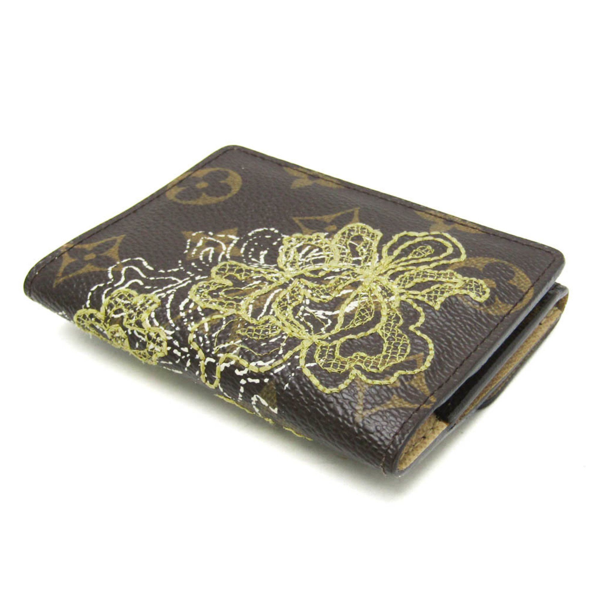 Louis Vuitton Louis Vuitton Monogram Dentelle Ludlow M95391 Men,Women Monogram Coin Purse/coin Case Brown,Gold Size ONE SIZE - 2 Thumbnail