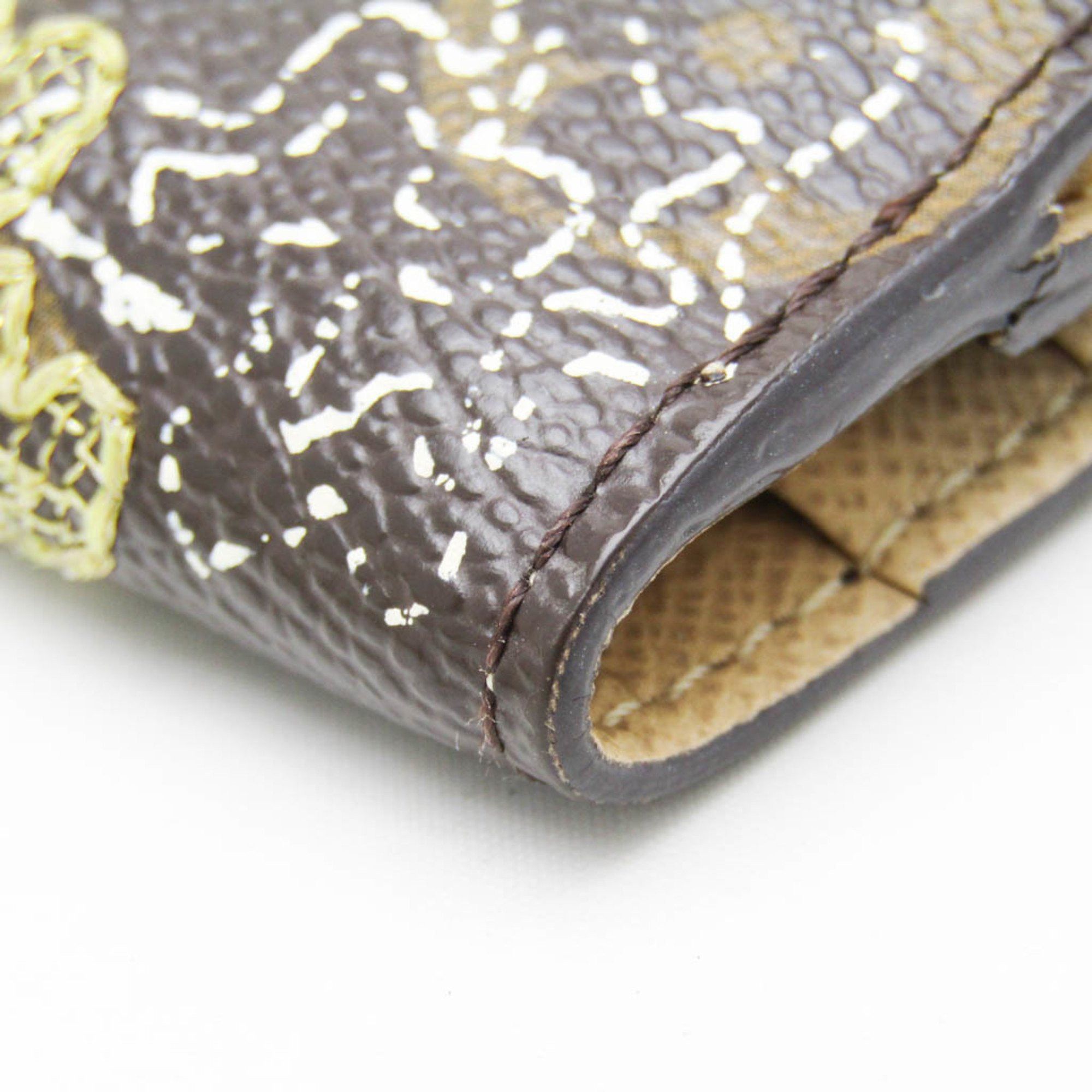 Louis Vuitton Louis Vuitton Monogram Dentelle Ludlow M95391 Men,Women Monogram Coin Purse/coin Case Brown,Gold Size ONE SIZE - 5 Thumbnail