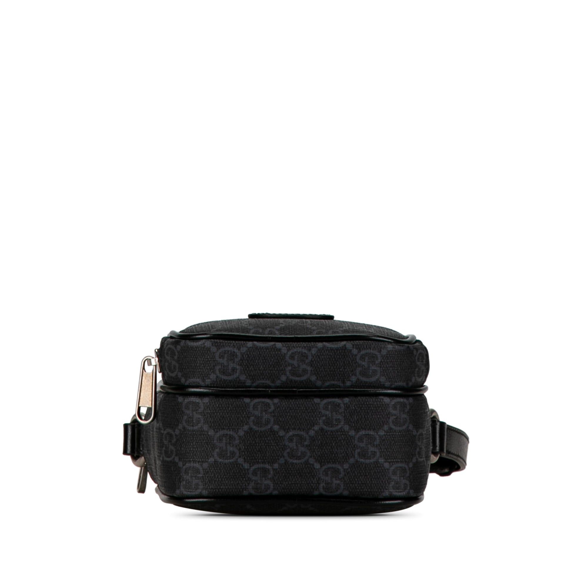 Gucci Gucci Mini GG Supreme Interlocking G Crossbody Gray Size ONE SIZE - 4 Thumbnail