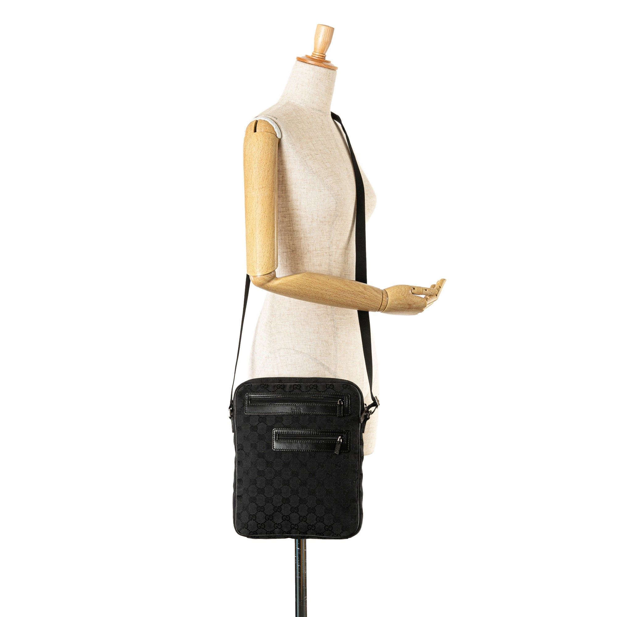 Gucci Gucci GG Canvas Crossbody Black Size ONE SIZE - 8 Thumbnail