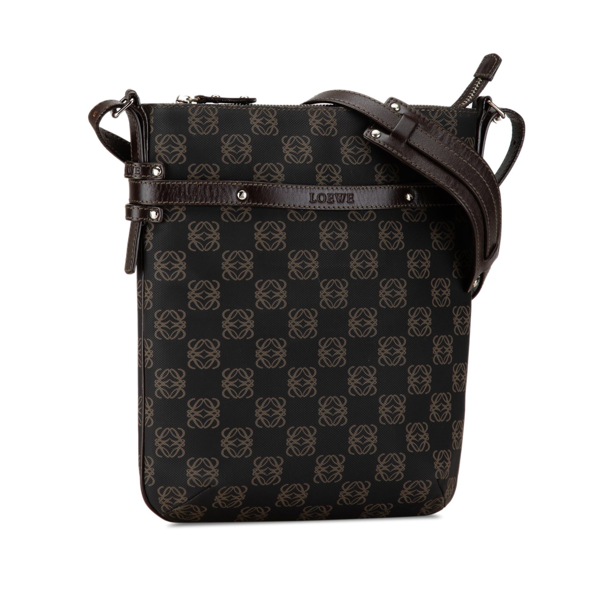Loewe LOEWE Anagram Canvas Crossbody Black Size ONE SIZE - 2 Thumbnail