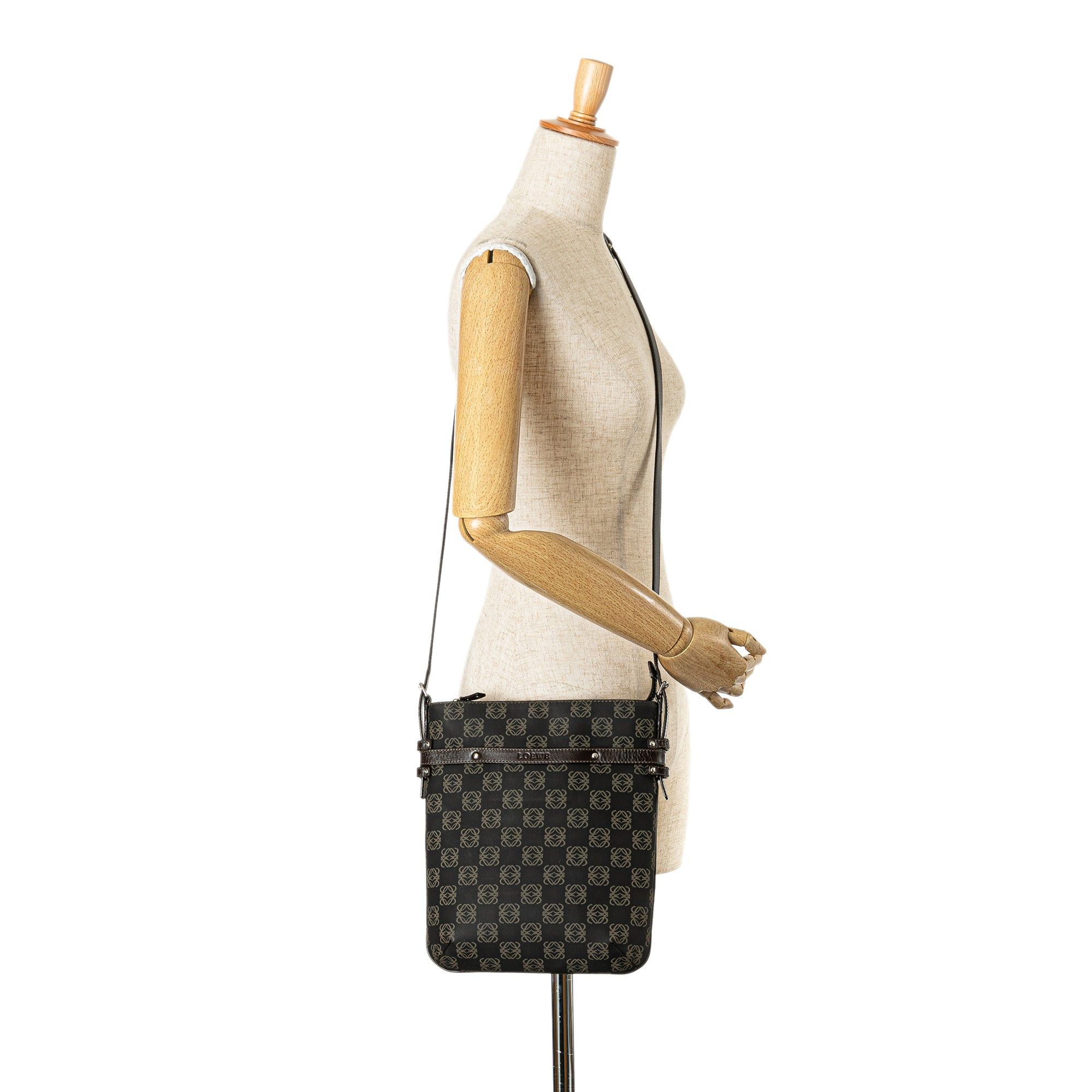 Loewe LOEWE Anagram Canvas Crossbody Black Size ONE SIZE - 14 Thumbnail