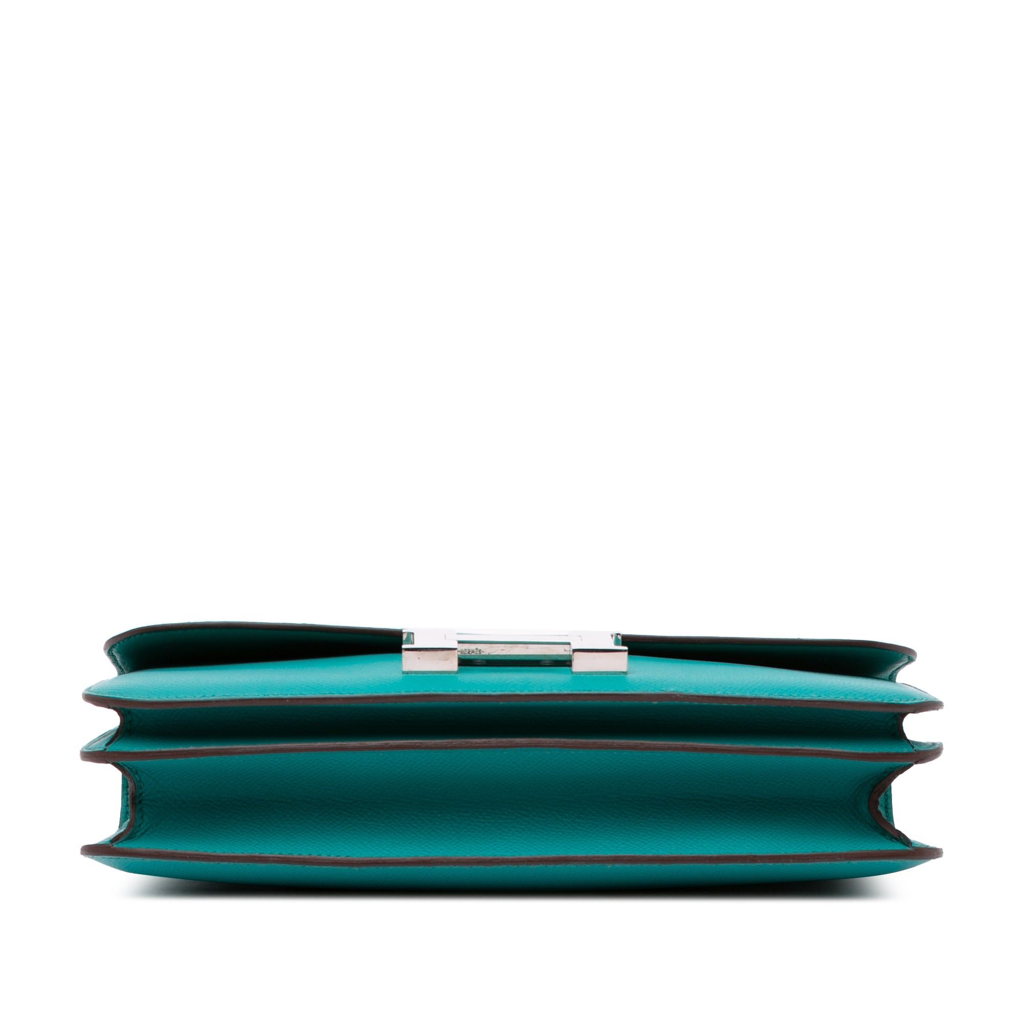 Hermes Hermès Epsom Constance Elan 25 Blue Size ONE SIZE - 3 Thumbnail