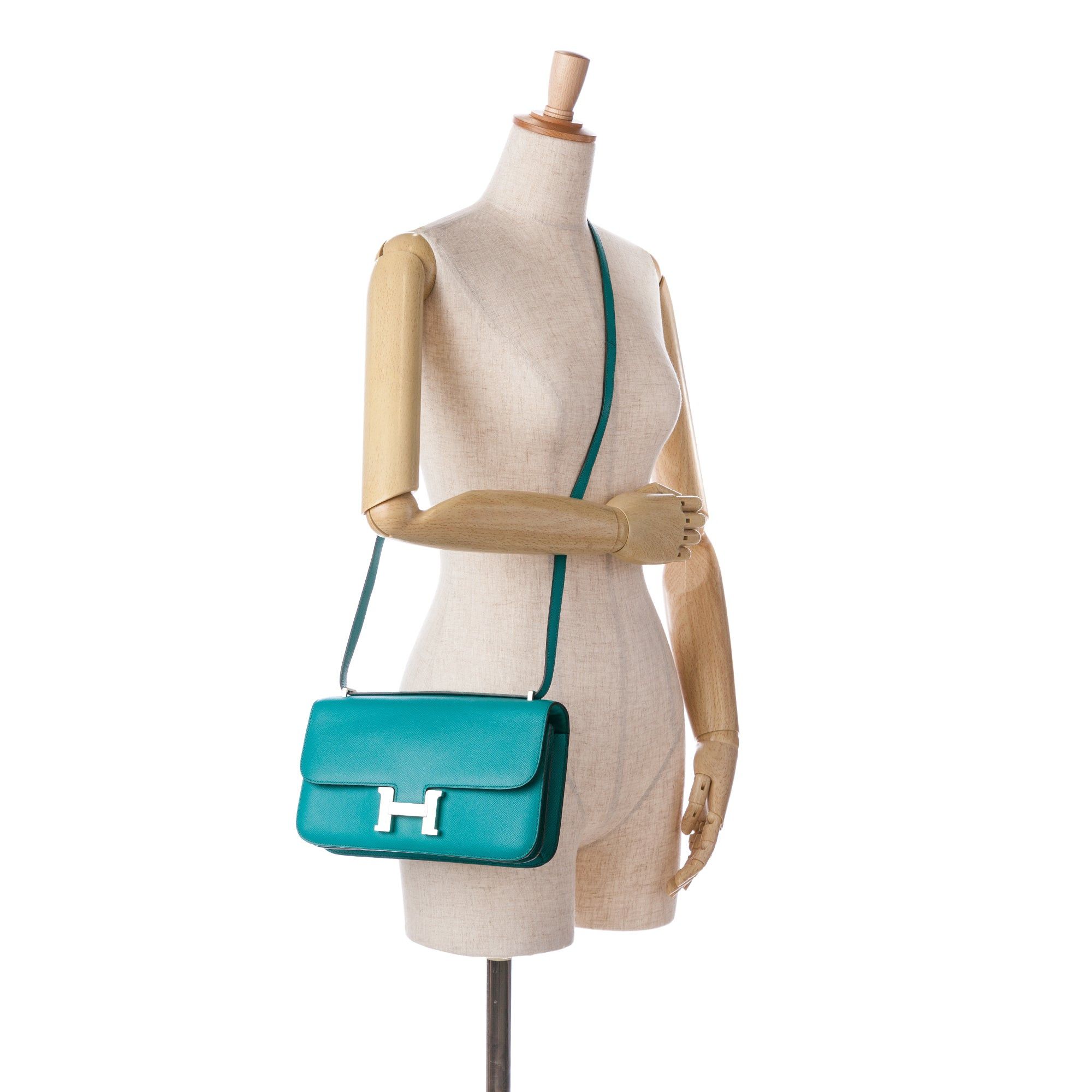 Hermes Hermès Epsom Constance Elan 25 Blue Size ONE SIZE - 8 Thumbnail